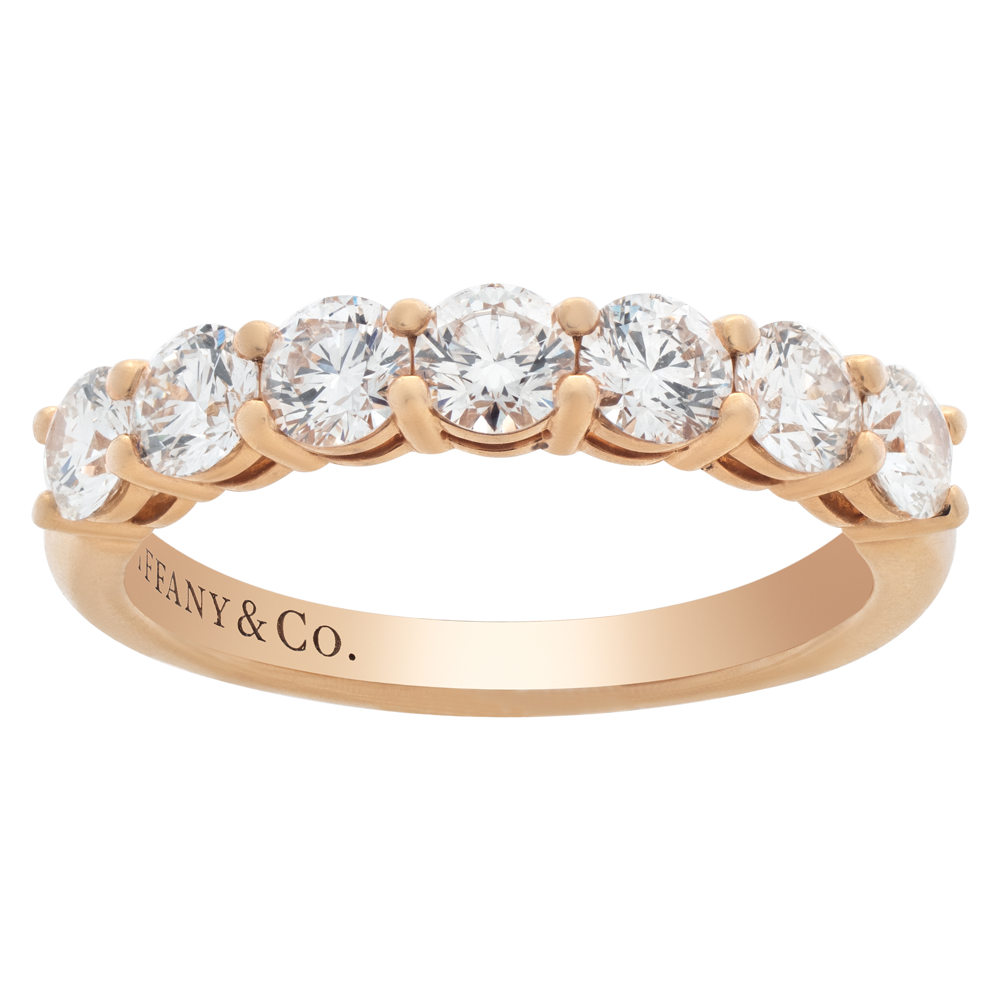 Tiffany & Co. Embrace diamond half eternity band in rose gold image 1