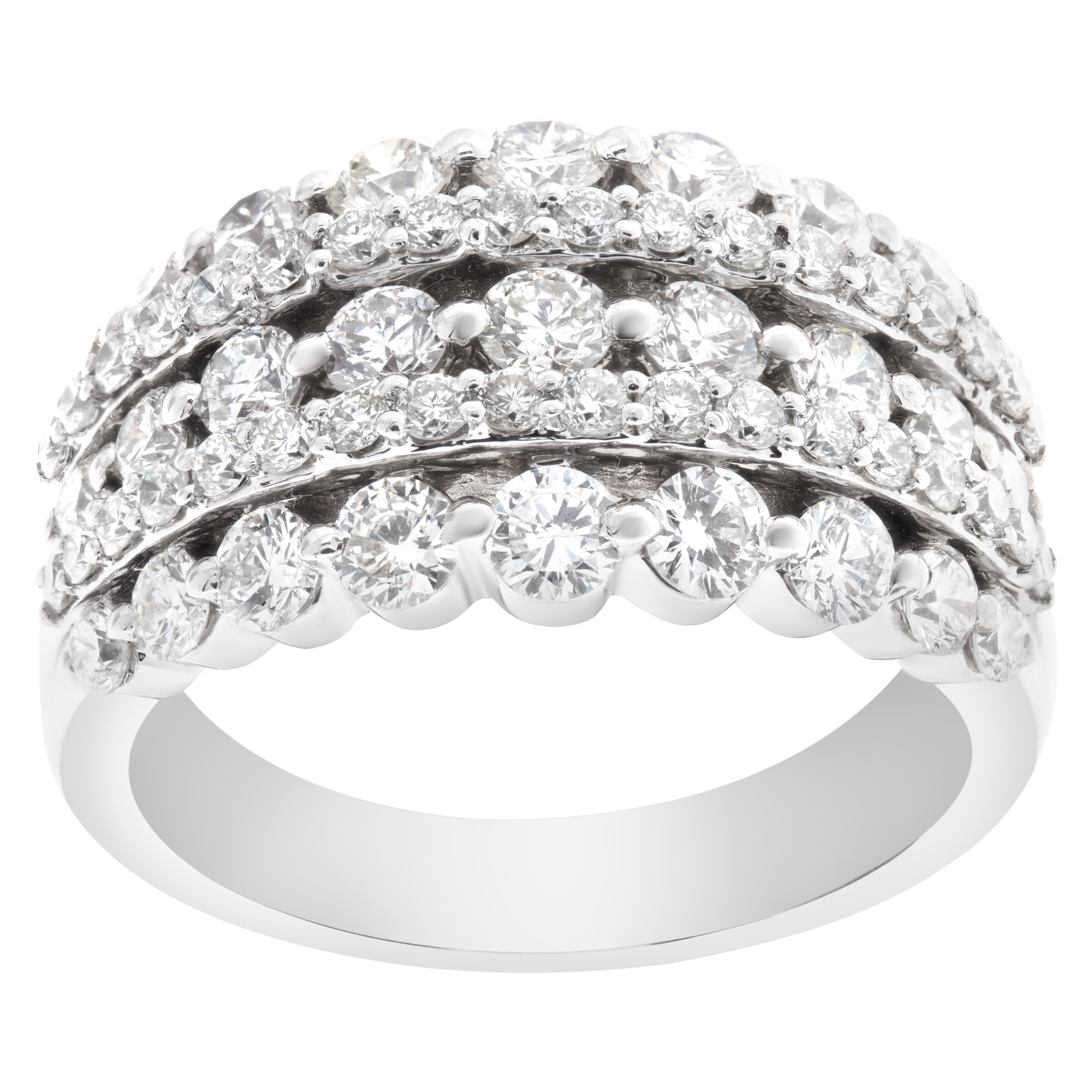 Diamond ring in 18k white gold image 1