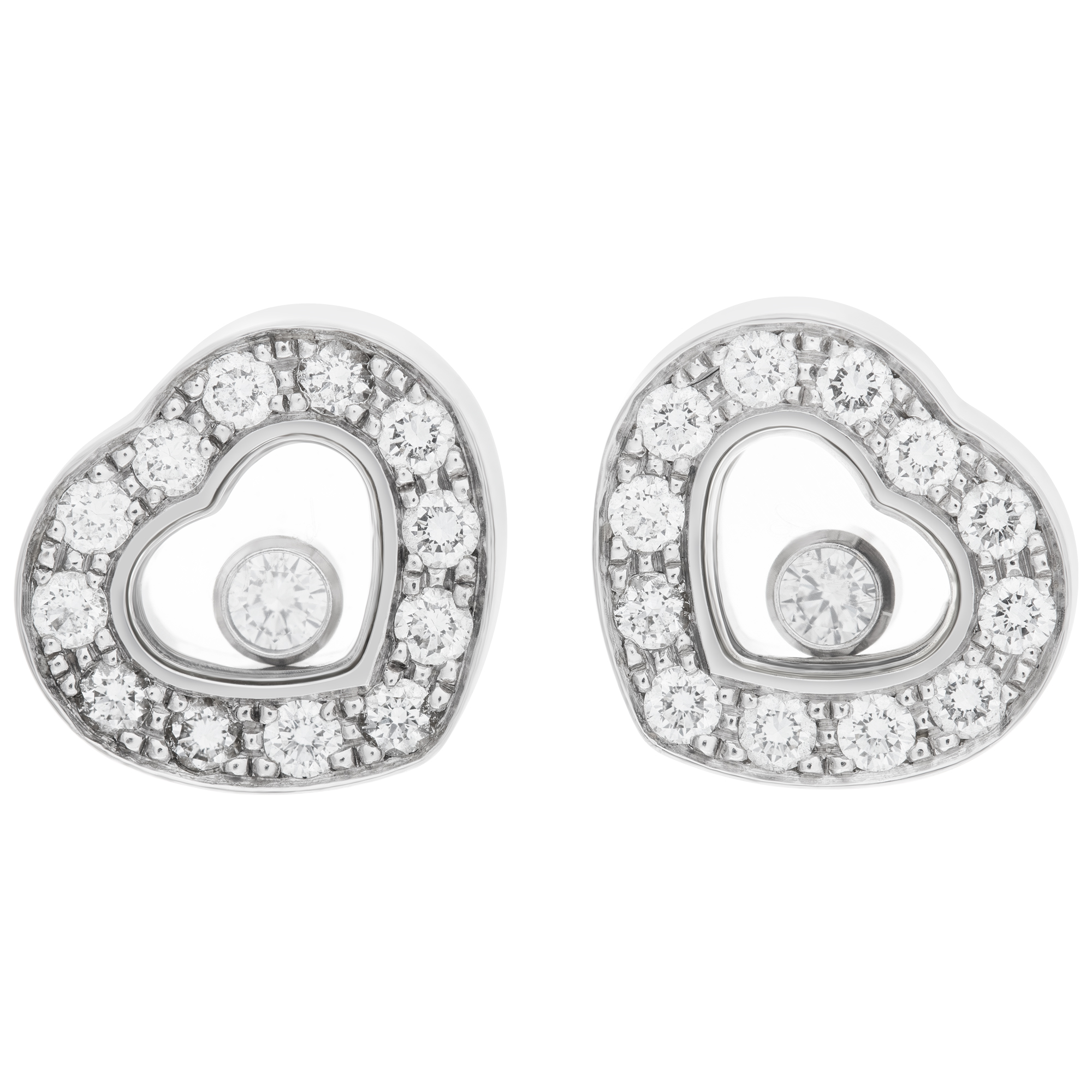 Chopard Happy Diamonds heart earrings image 1
