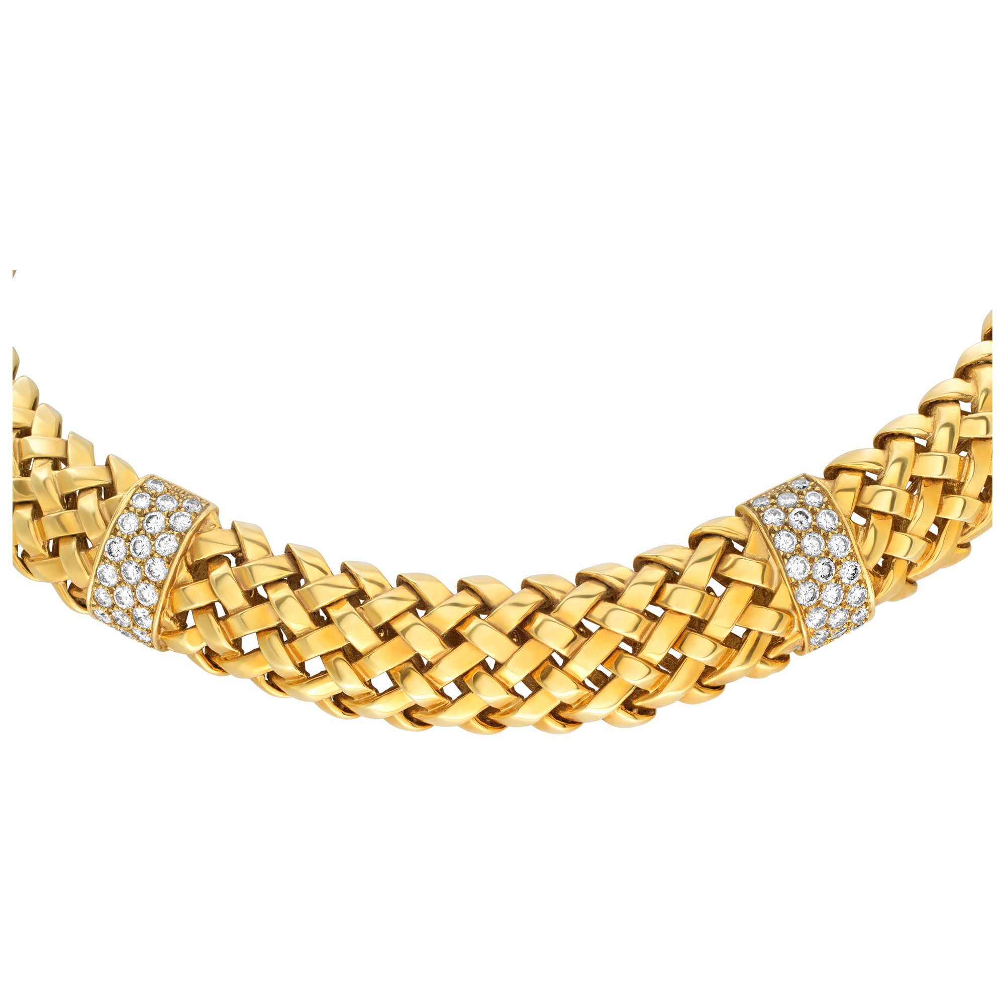 Tiffanny &  Co. Vannerie collection necklace in 18K yellow gold image 1