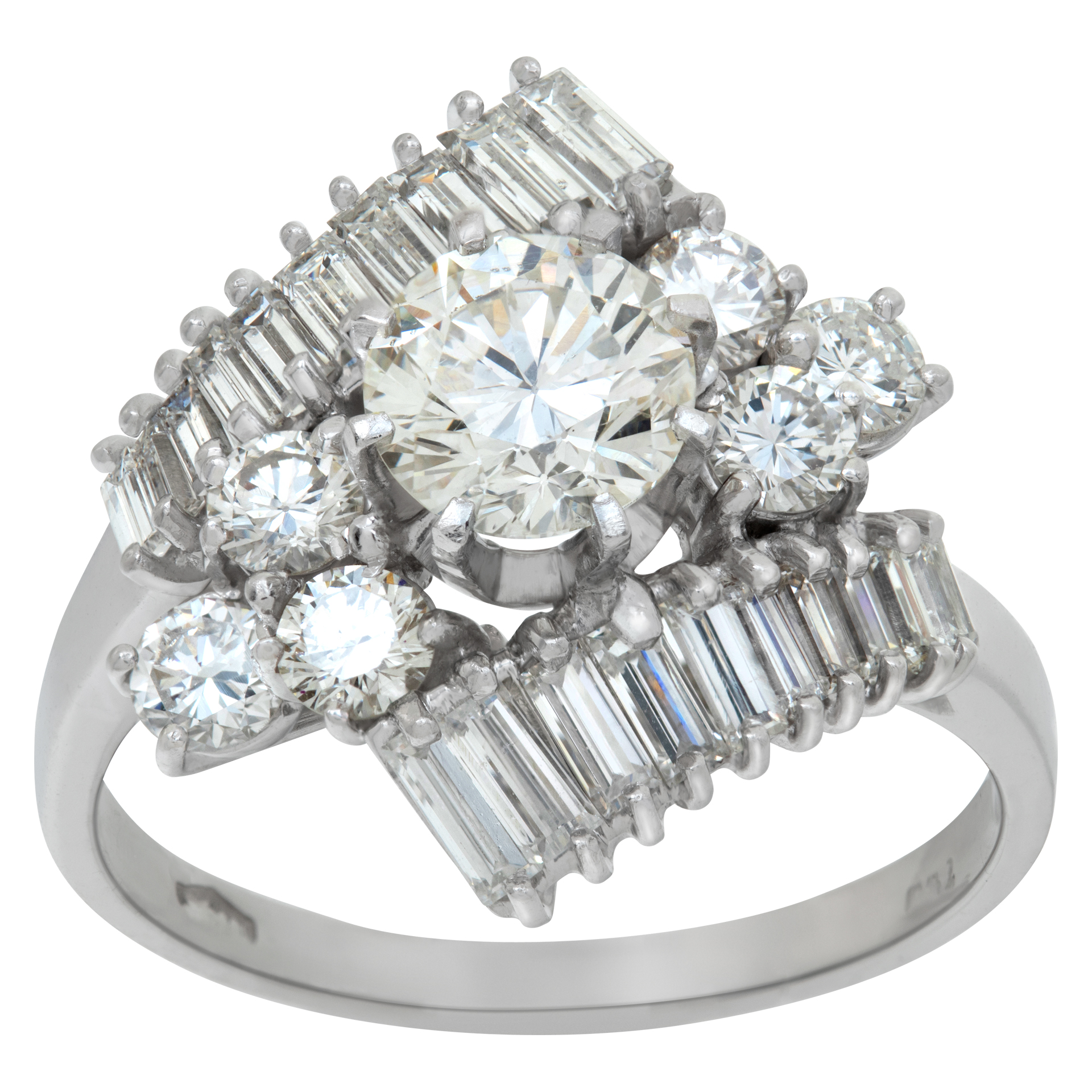 GIA certified round brilliant cut diamond 1.04 carat (K color, I1 clarity) image 1
