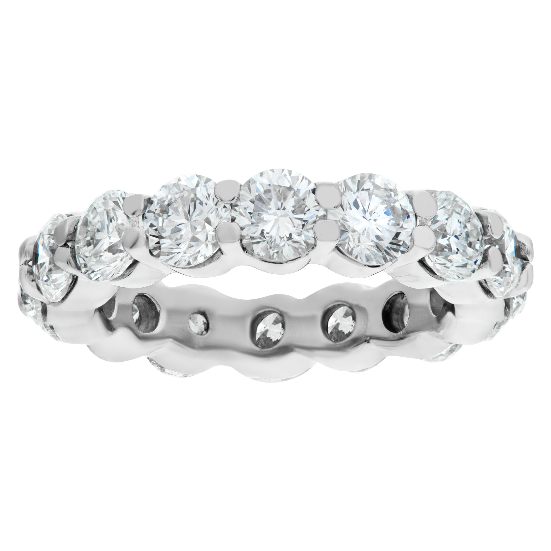 Eternity diamond band in white gold image 1
