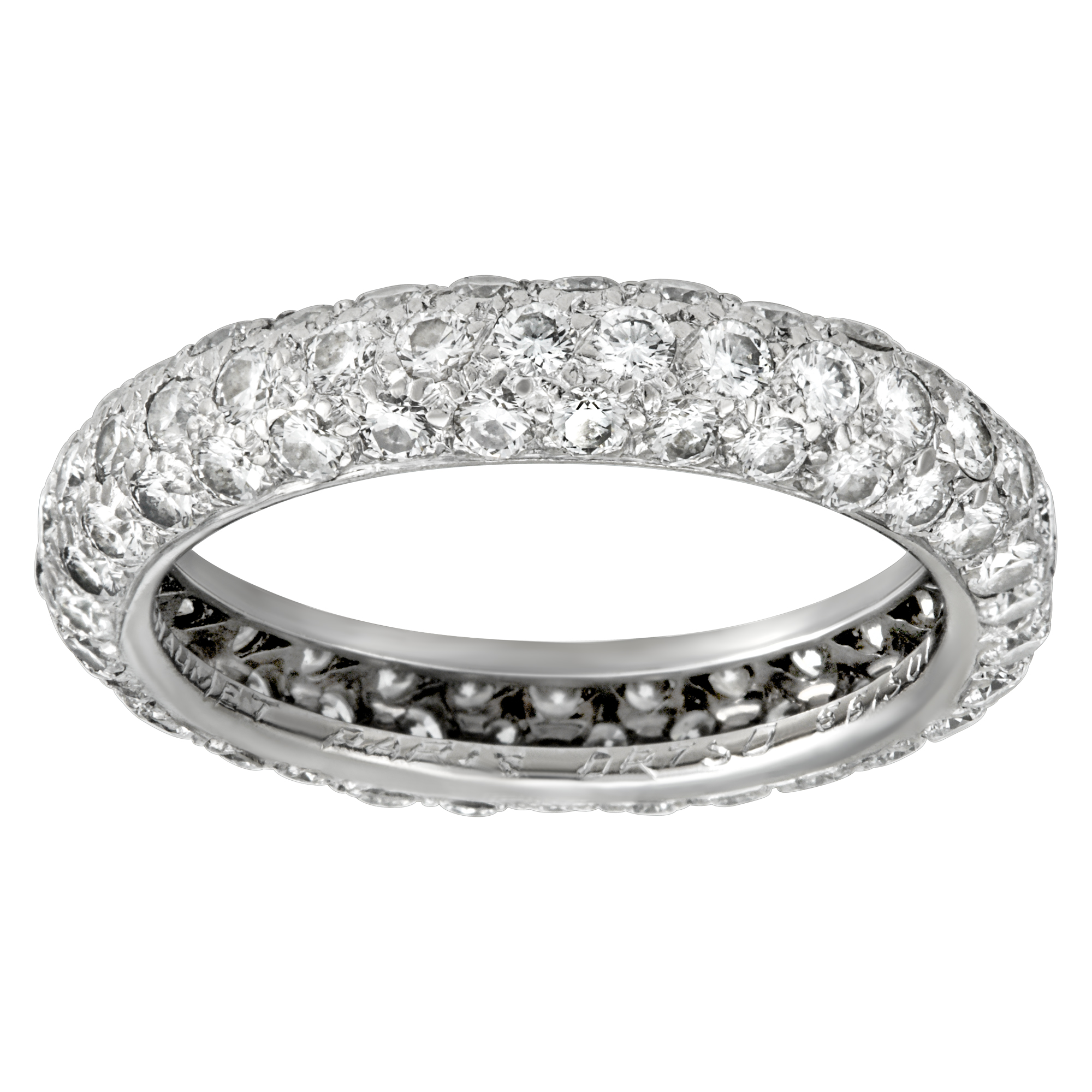 Chaumet  eternity diamond band in 18k white gold image 1