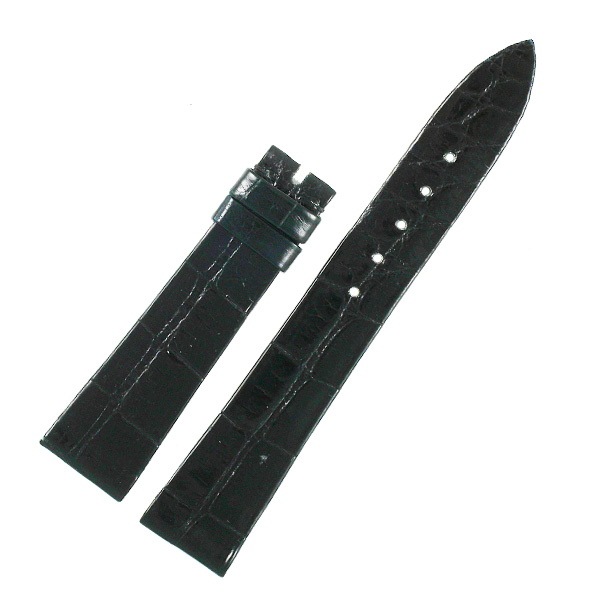 Audemars Piguet black alligator strap.(17x14)