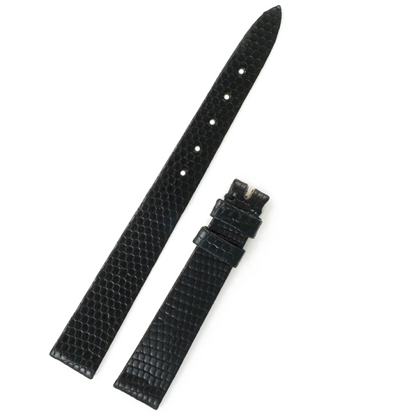 Ladies Rolex black lizard strap (11x9)