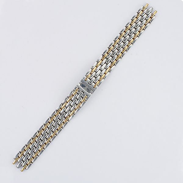 Jaeger Le Coultre Ladies Reverso Classic 18k yellow gold & stainless steel bracelet 6 1/2" 14mm