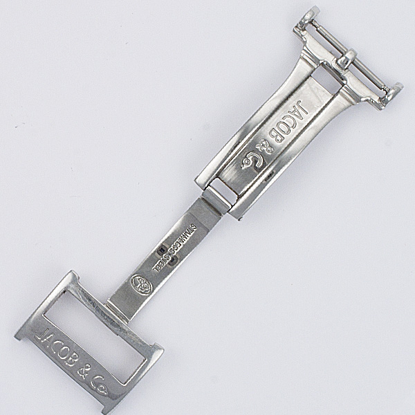 Jacob & Co deployant buckle in stainless steel