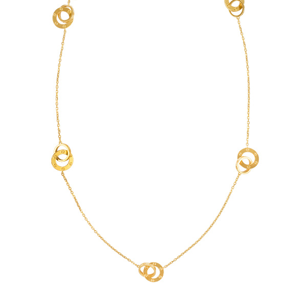 Cartier Love necklace in 18k; 32" long (80 cm)