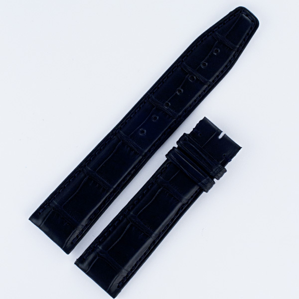 IWC navy blue alligator strap (21x19)