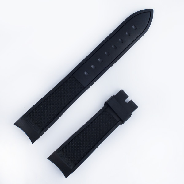 Breguet Marine Big Date black rubber watch strap (20x18)