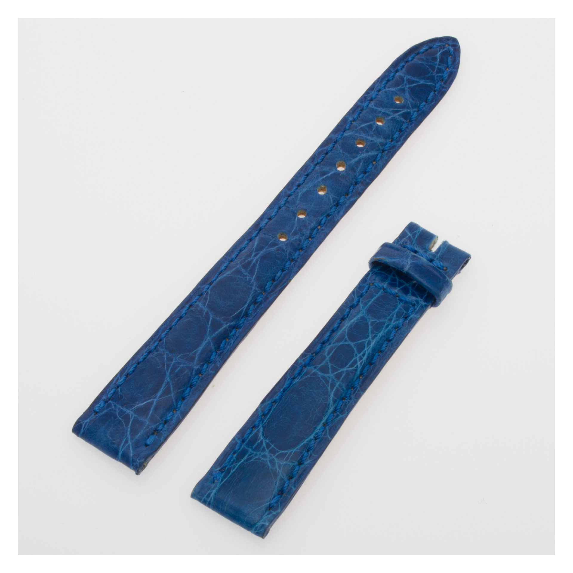 Jaeger-LeCoultre blue matte crocodile strap (14x12)