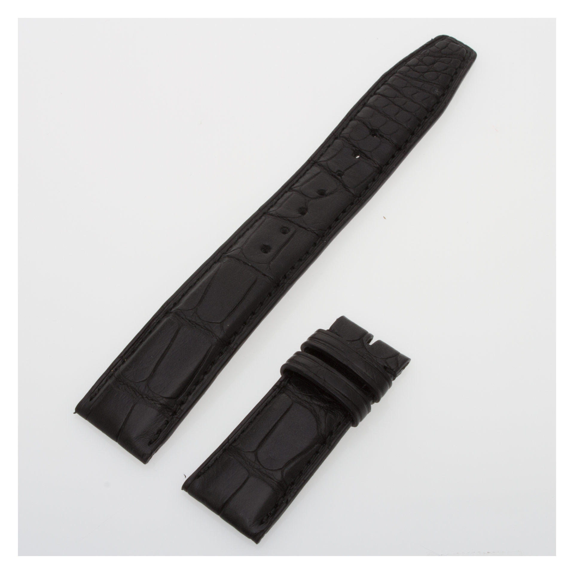 IWC matte black alligator strap (20x18) IWA20075