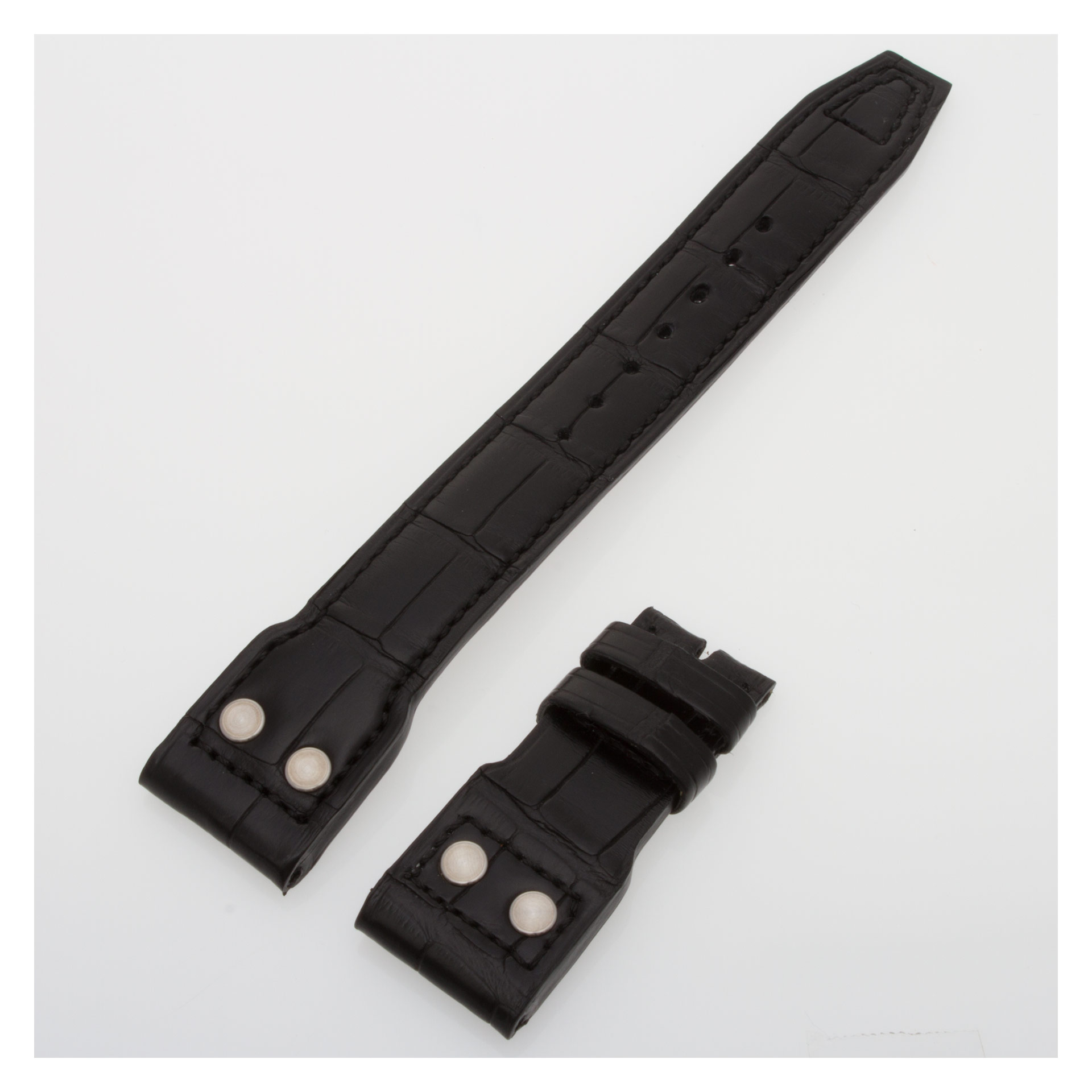 IWC Big Pilot's Watch black alligator strap with screws (22x18) IWA05992