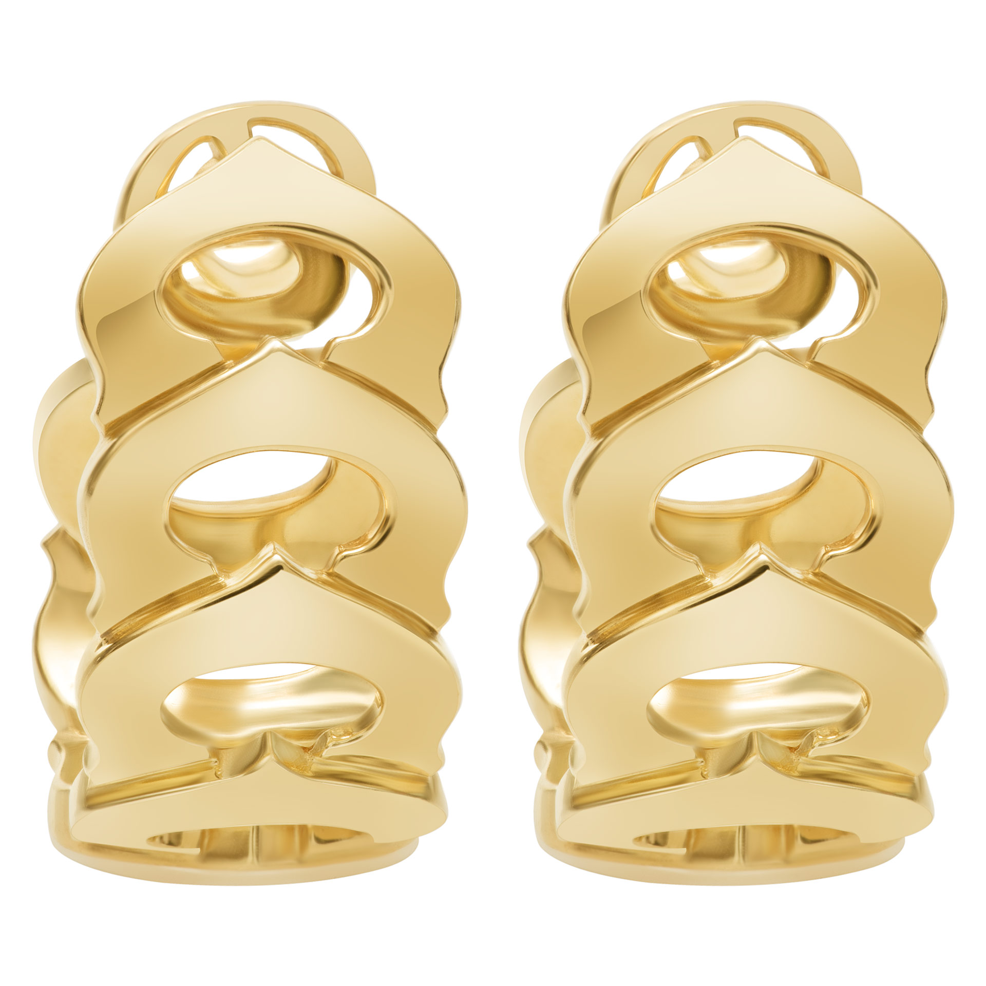 Cartier "C de Cartier" oval hoop earrings in 18k