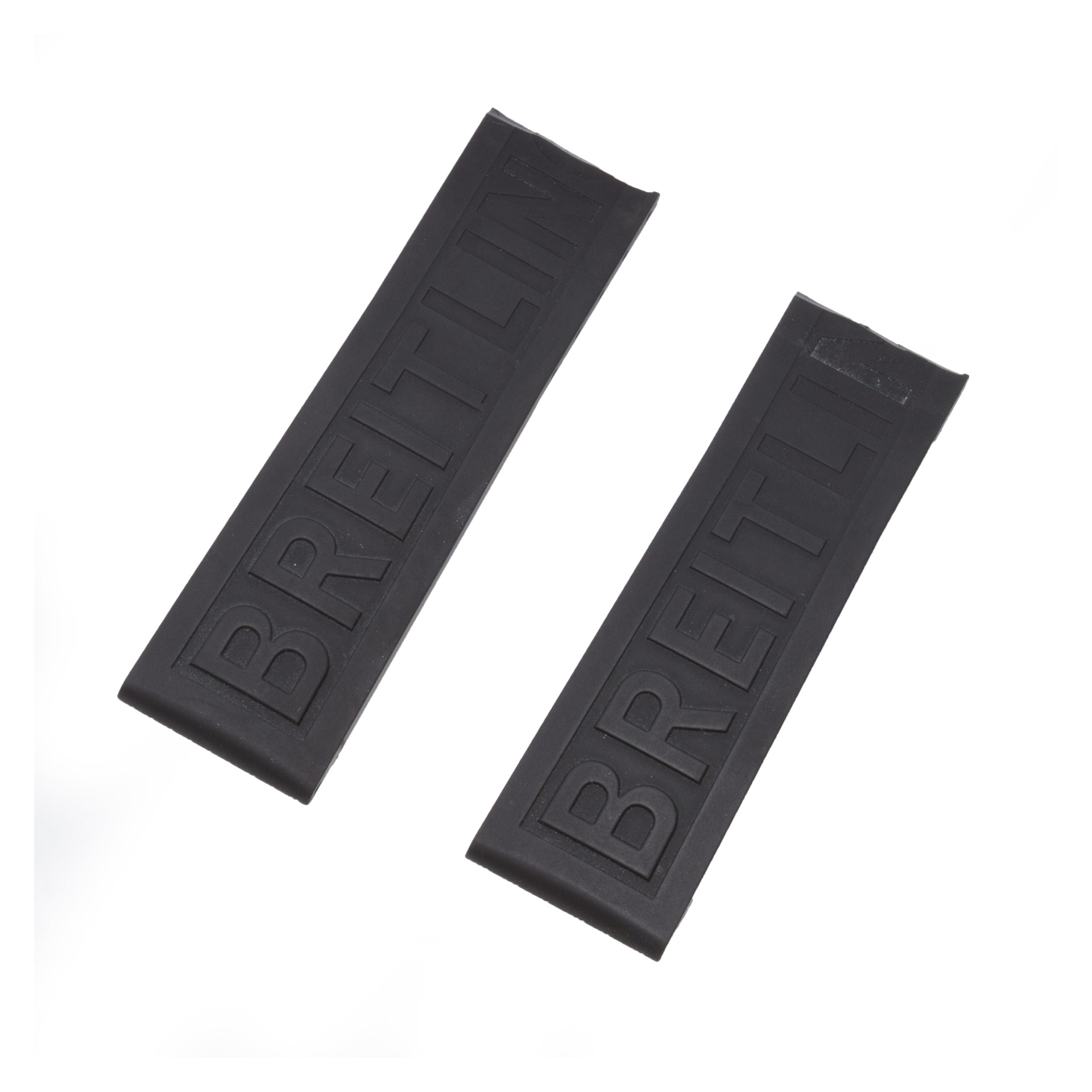 Breitling black rubber strap 22mm x 20mm