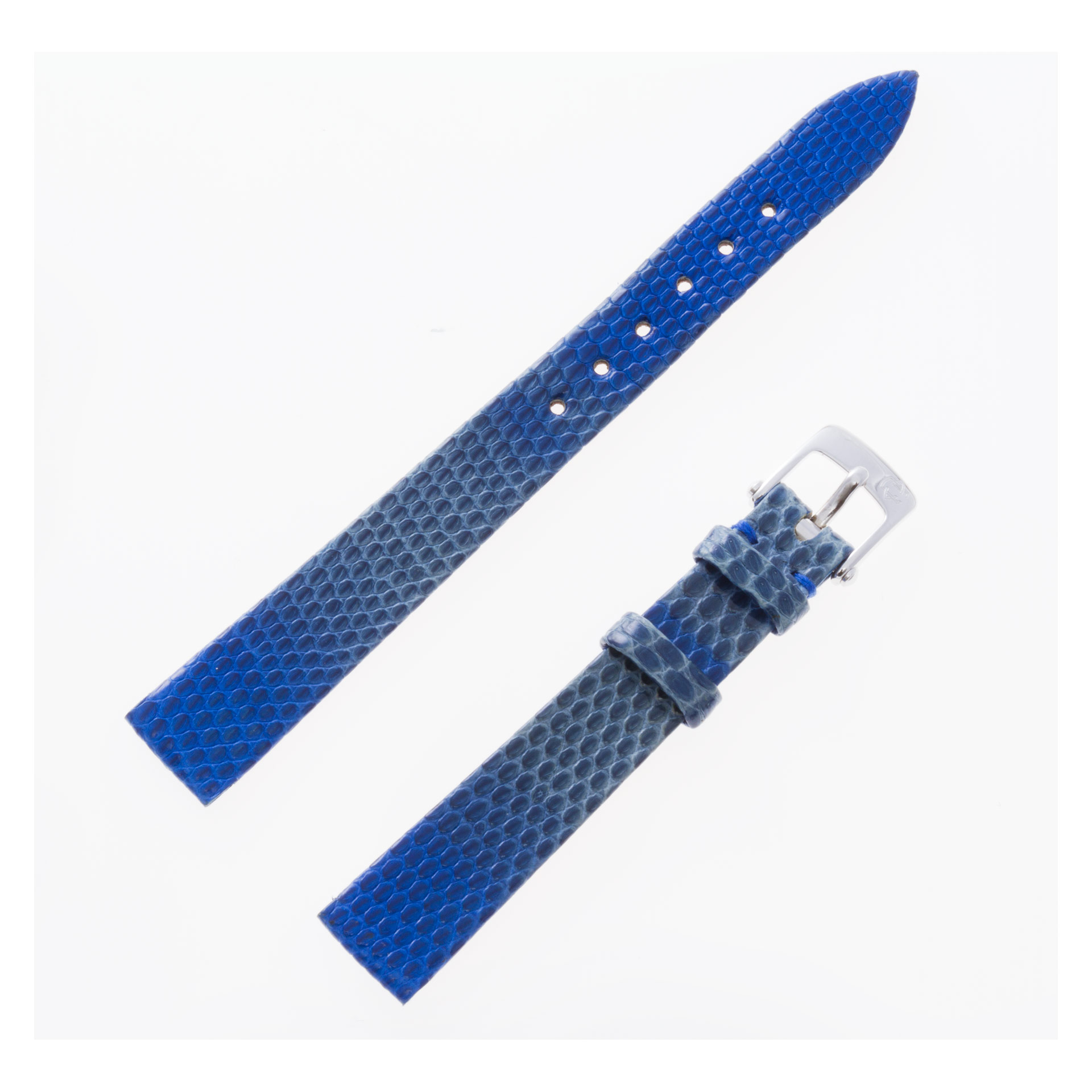 Van Cleef & Arpels 2-tone blue and aqua green lizard strap (12x10)