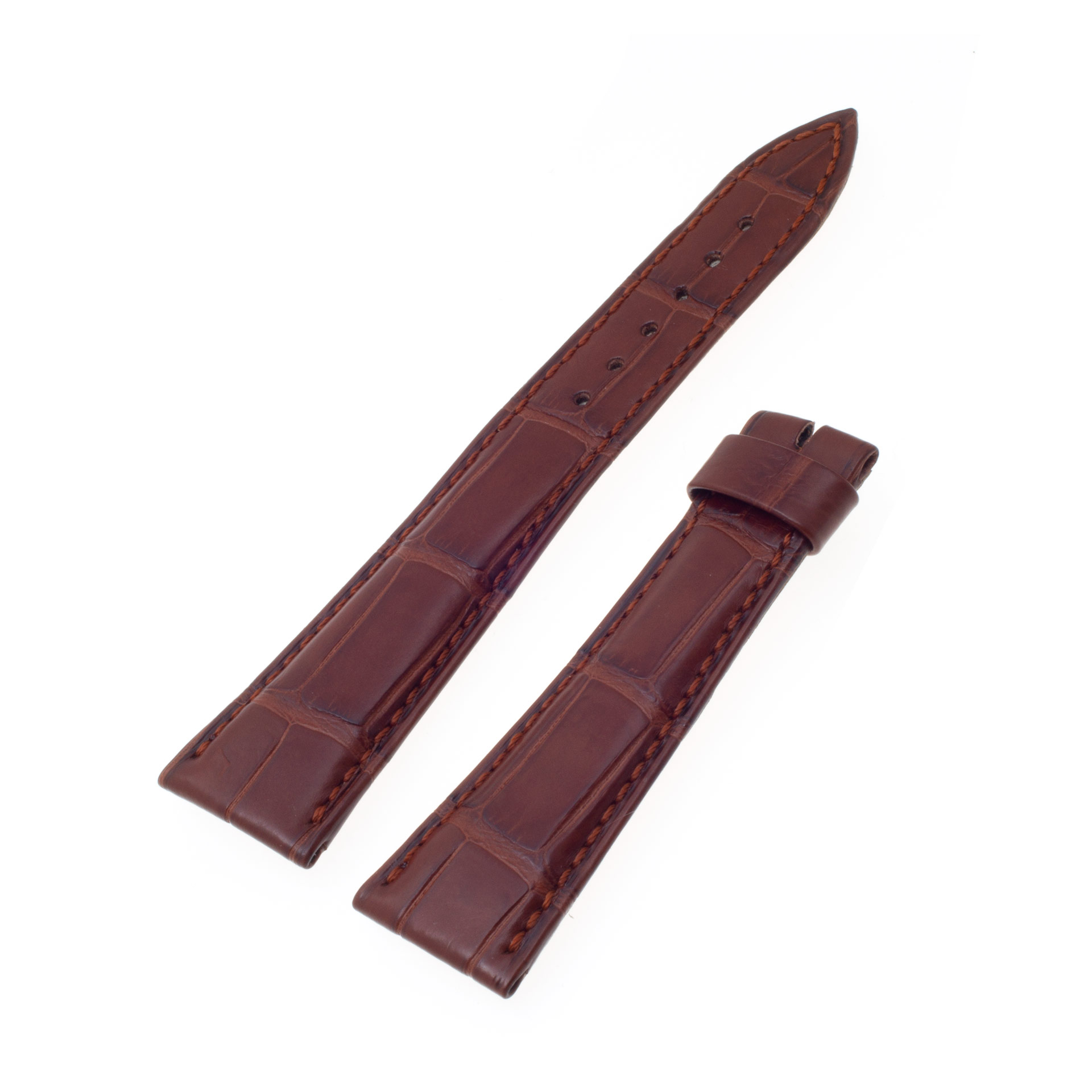 Breguet OEM brown alligator strap (22mm x 17mm)