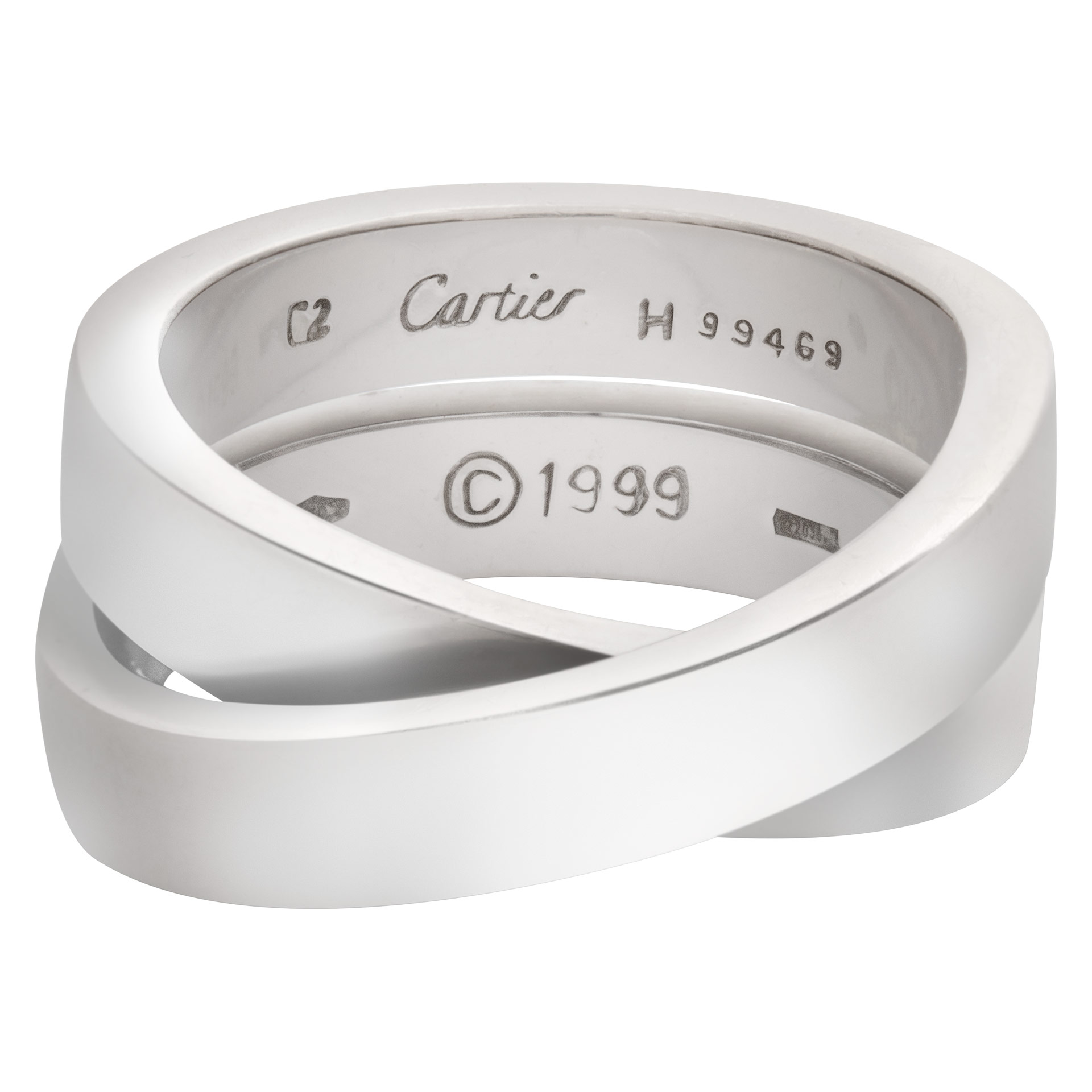 Cartier Crossover ring in 18k white gold
