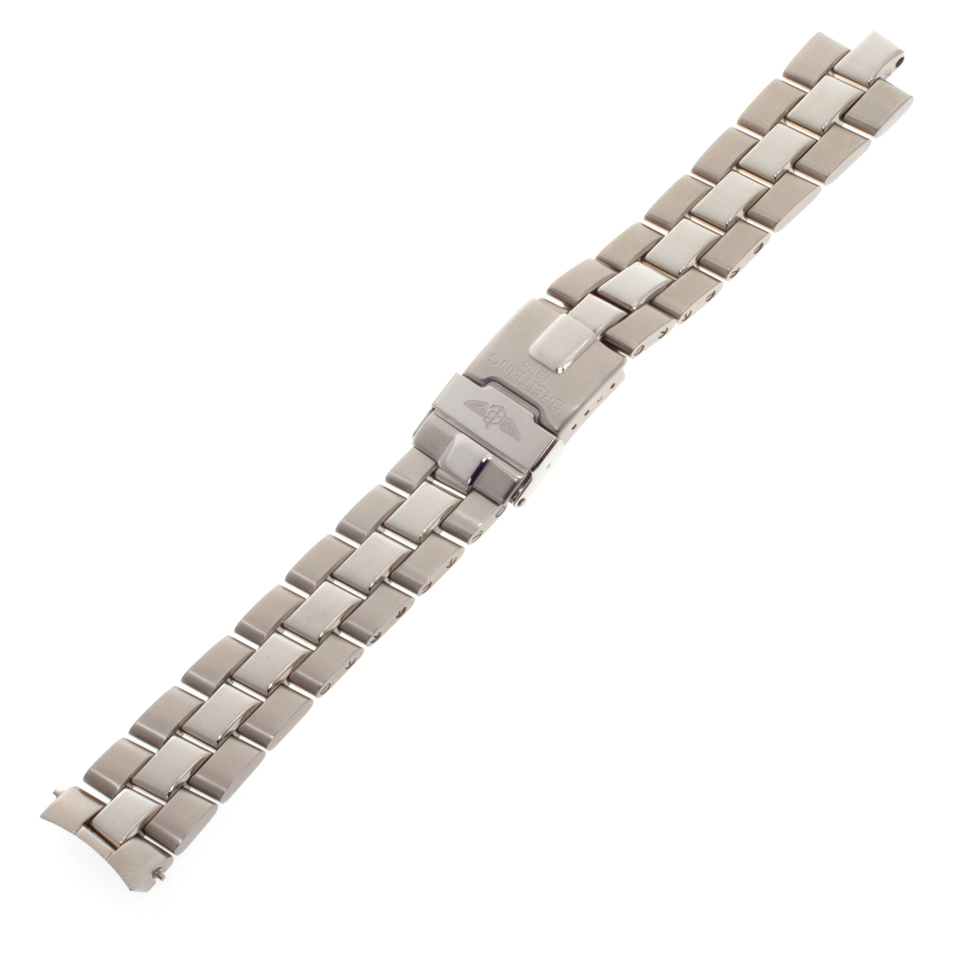 Breitling Fighter stainless steel band with deployant clasp (18mm)