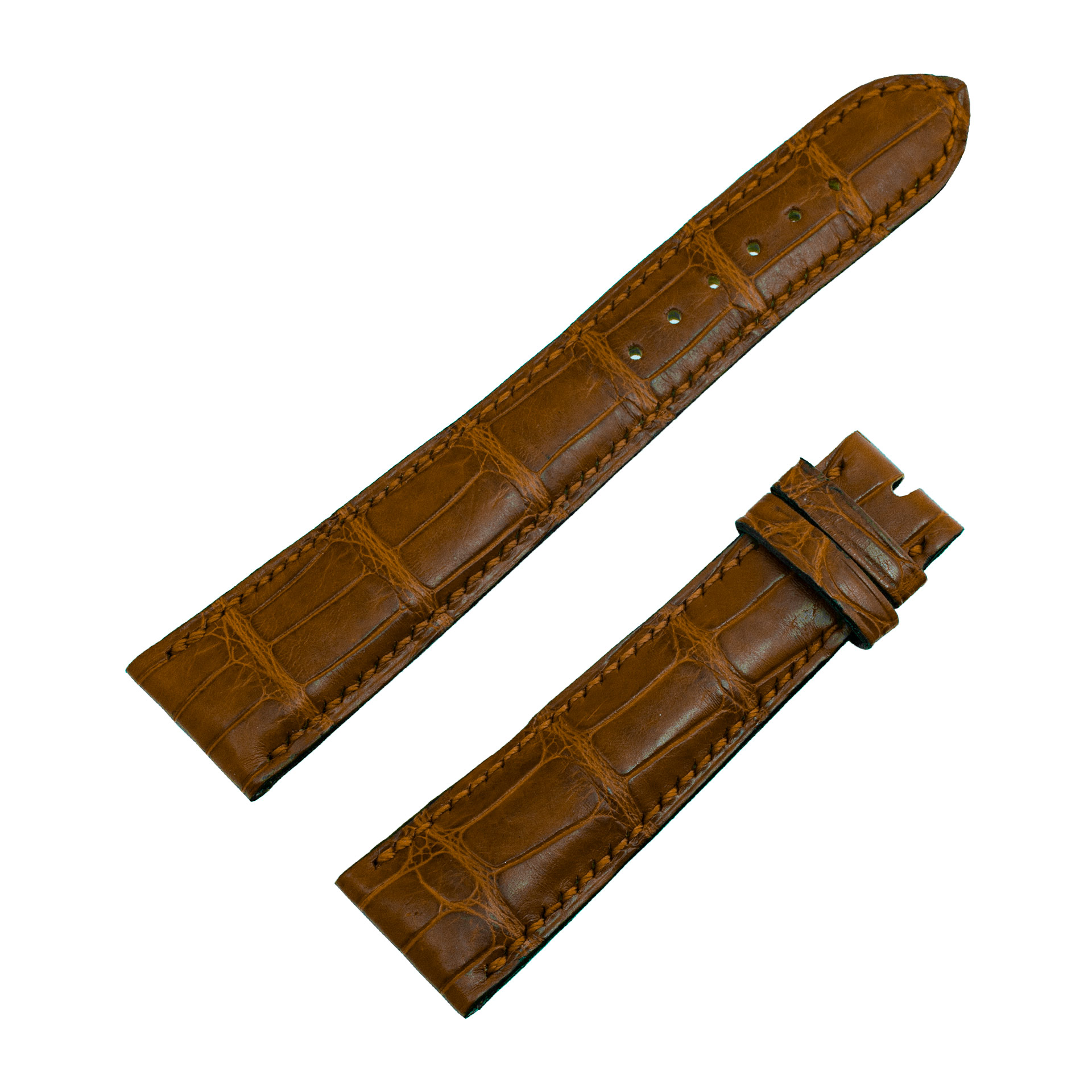 Parmigiani tan alligator strap (20mm x 16mm)