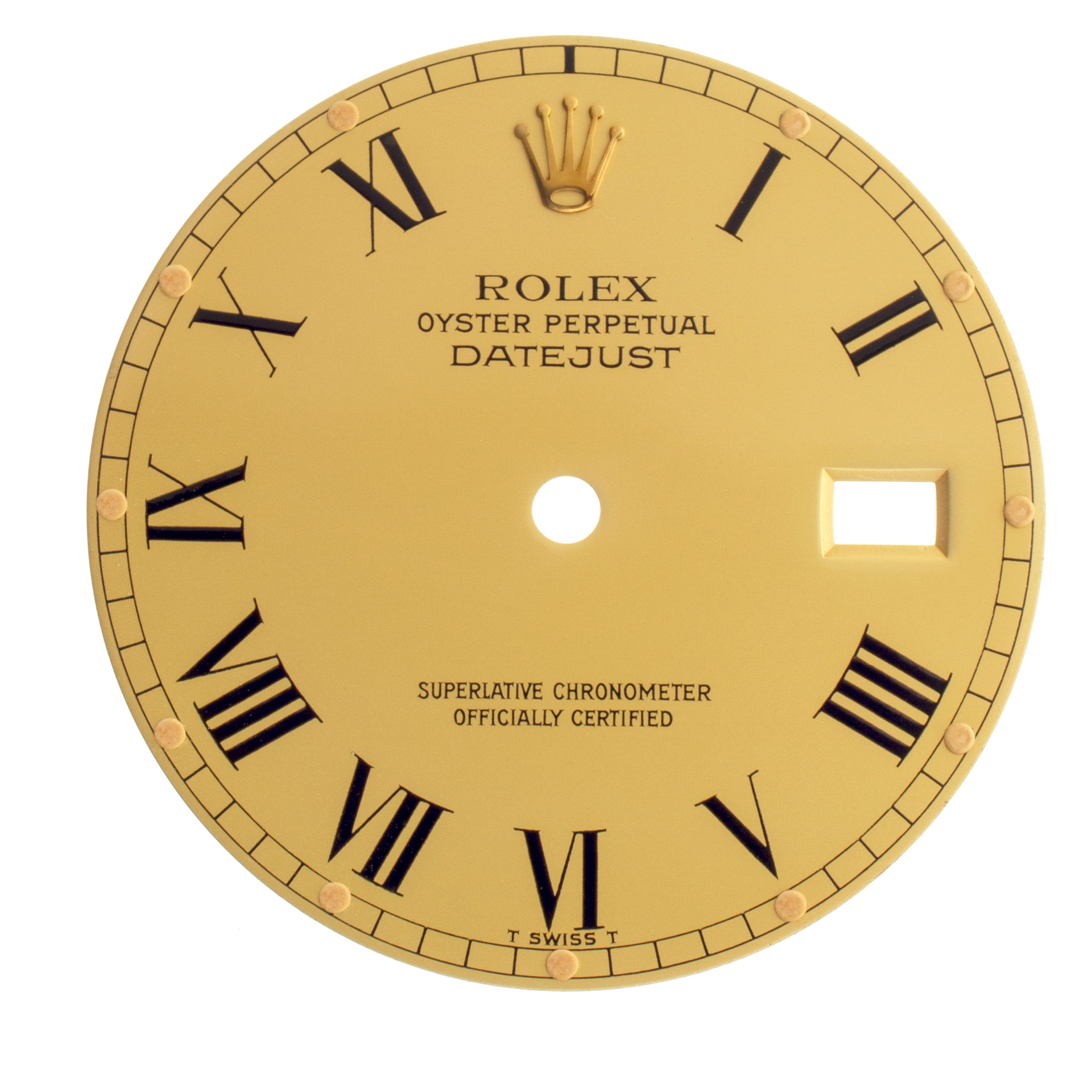 Rolex Datejust gold Roman numeral dial