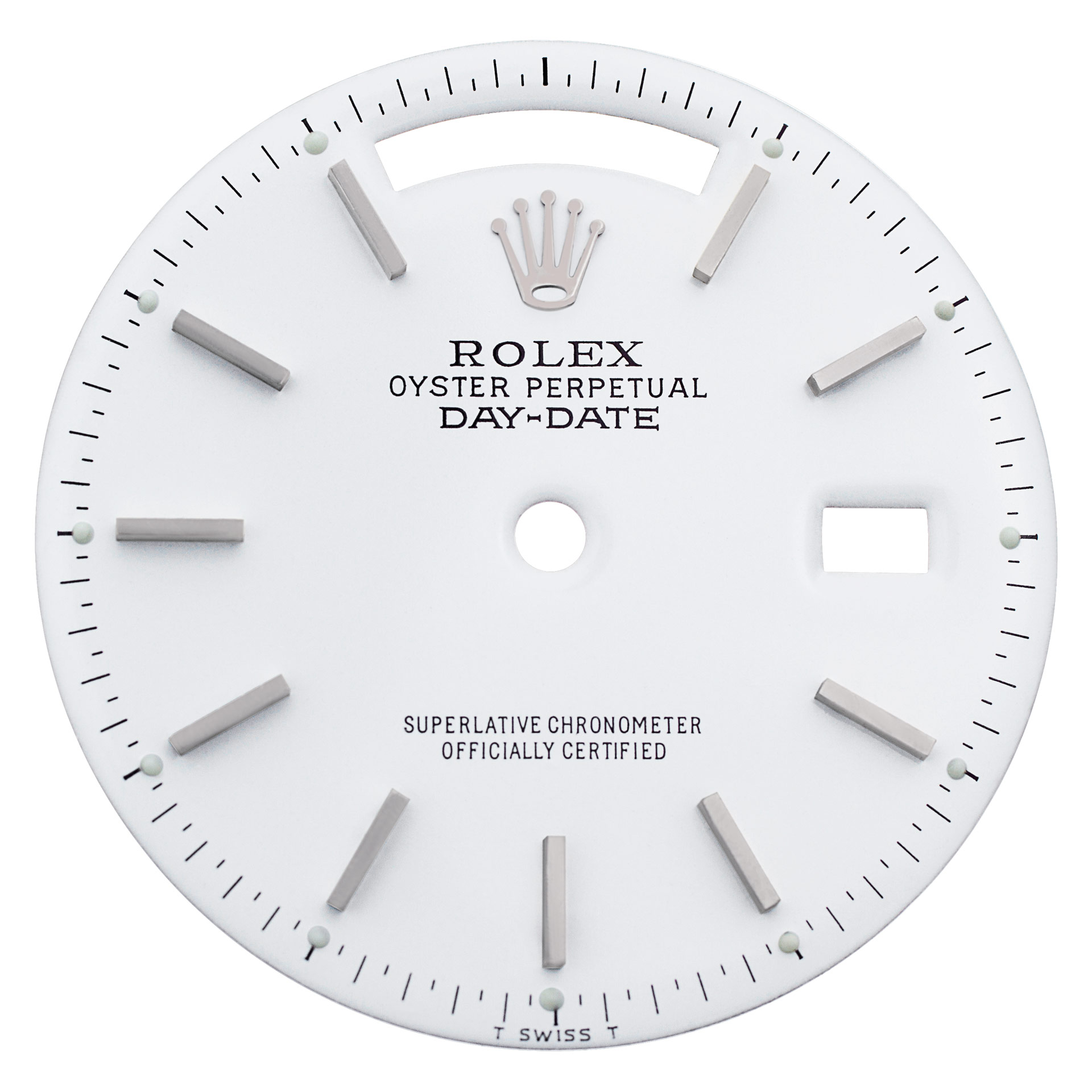 Rolex Day-date white stick dial