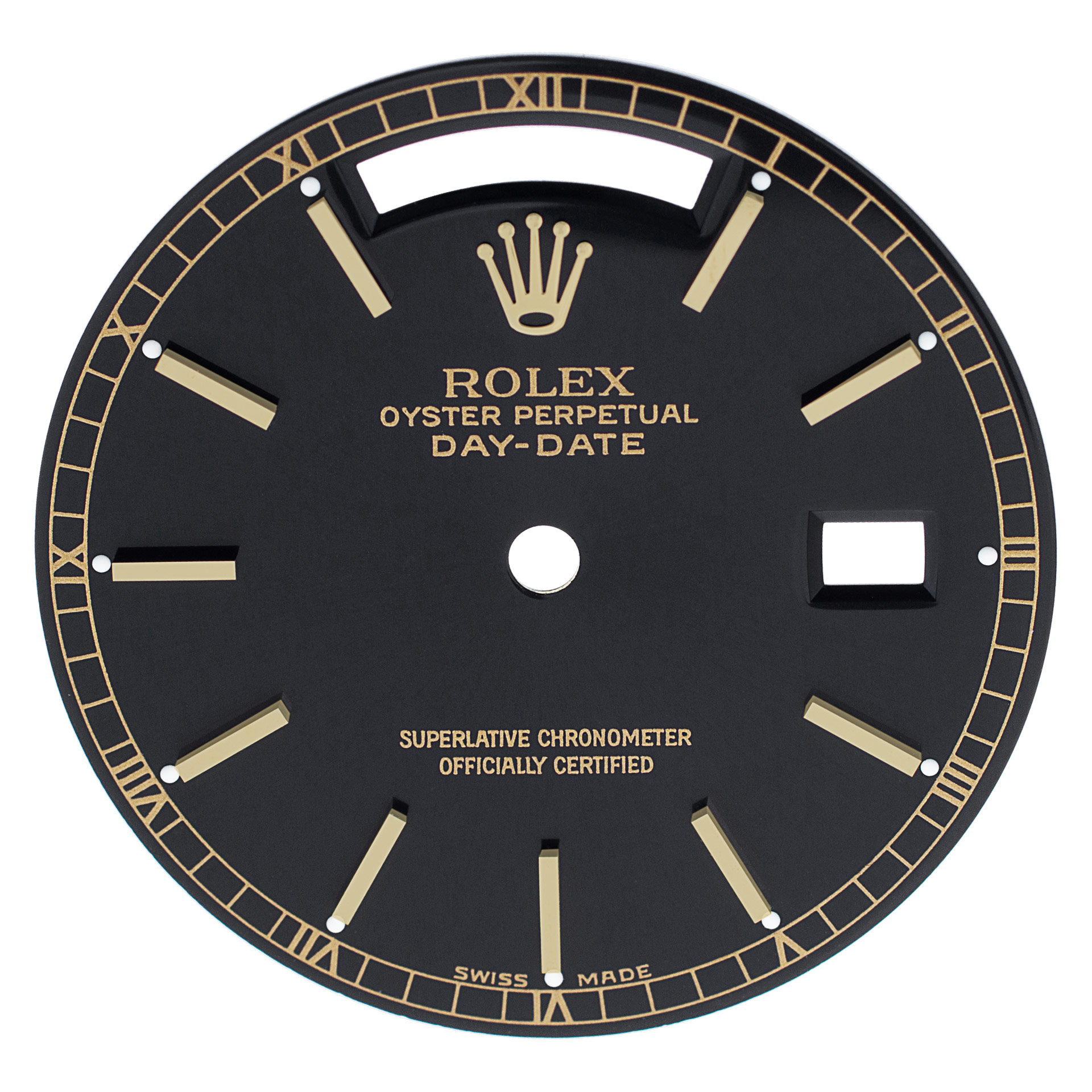 Rolex Day-date black stick dial