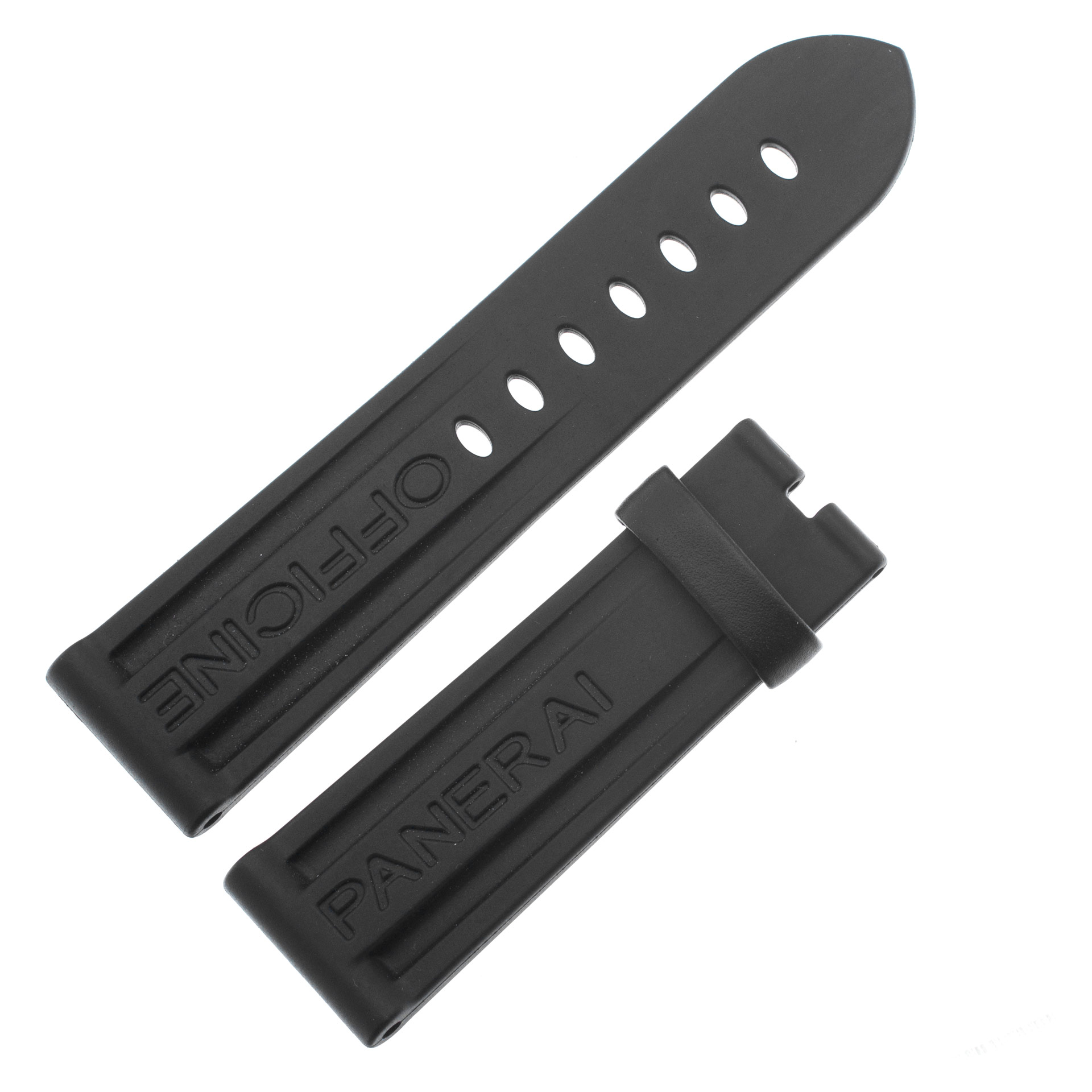 Panerai Officine black rubber strap (24mm x 20mm)