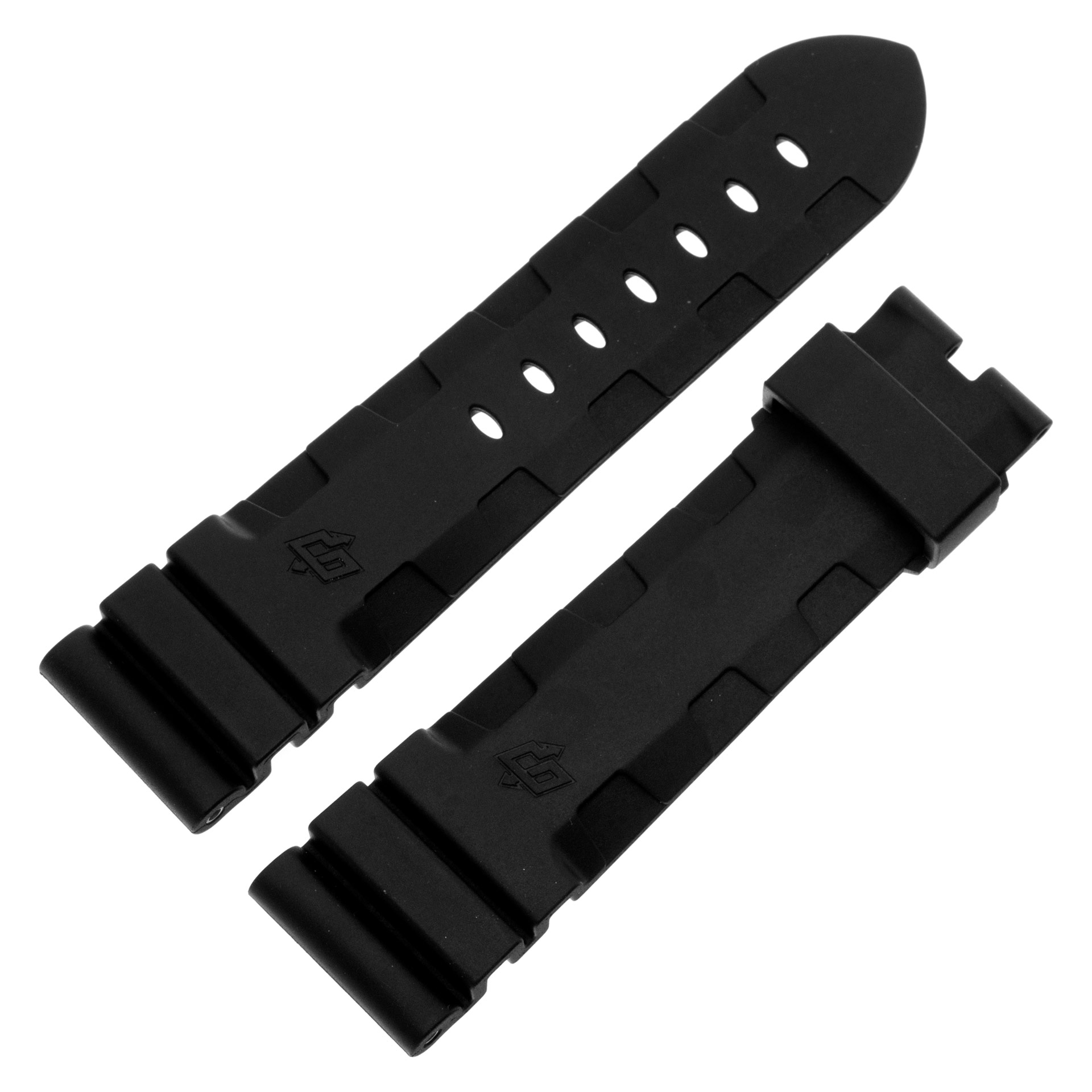 Panerai Officine Caoutchouc black rubber strap (24mmx 20)