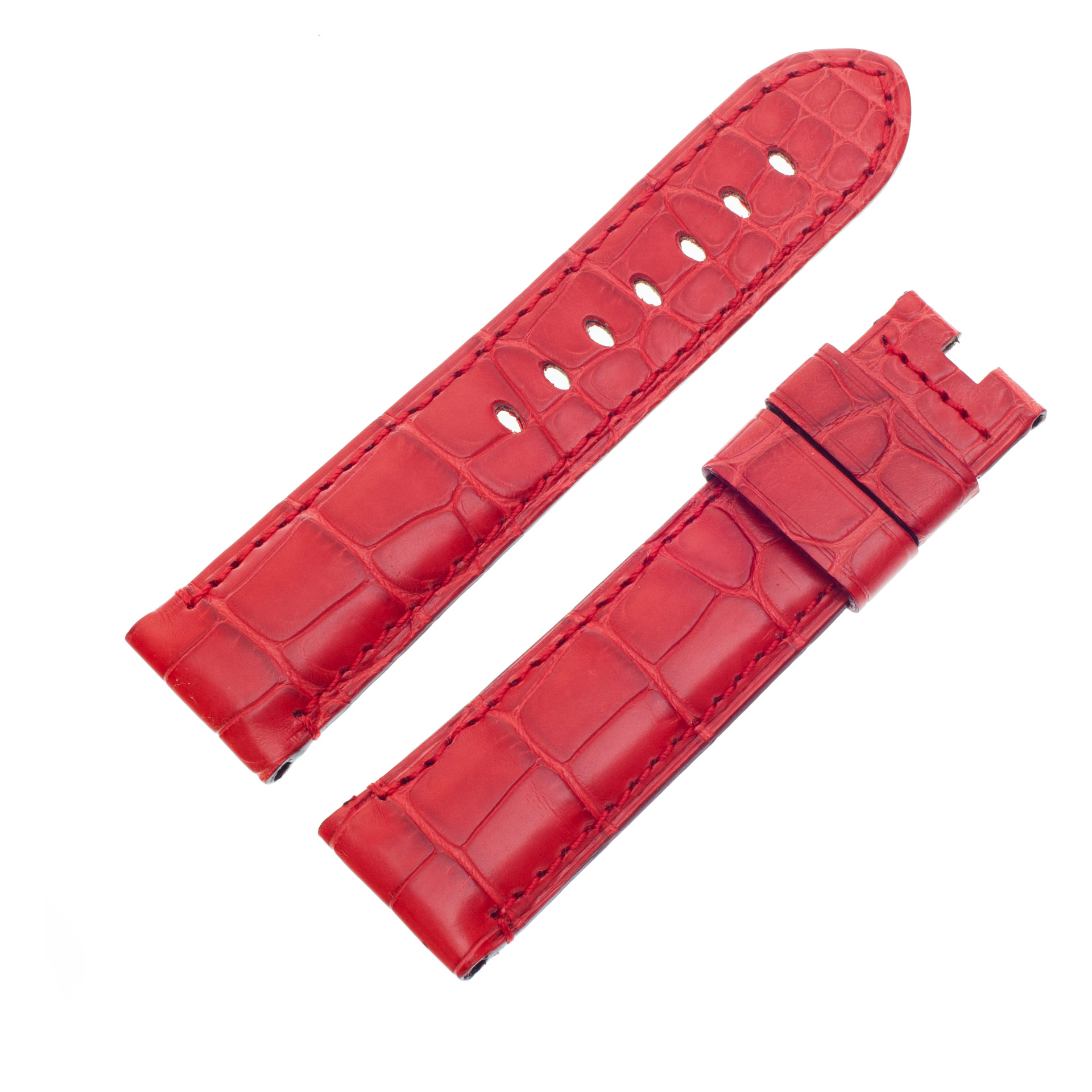 Panerai Red Alligator Strap (24mmx22mm)
