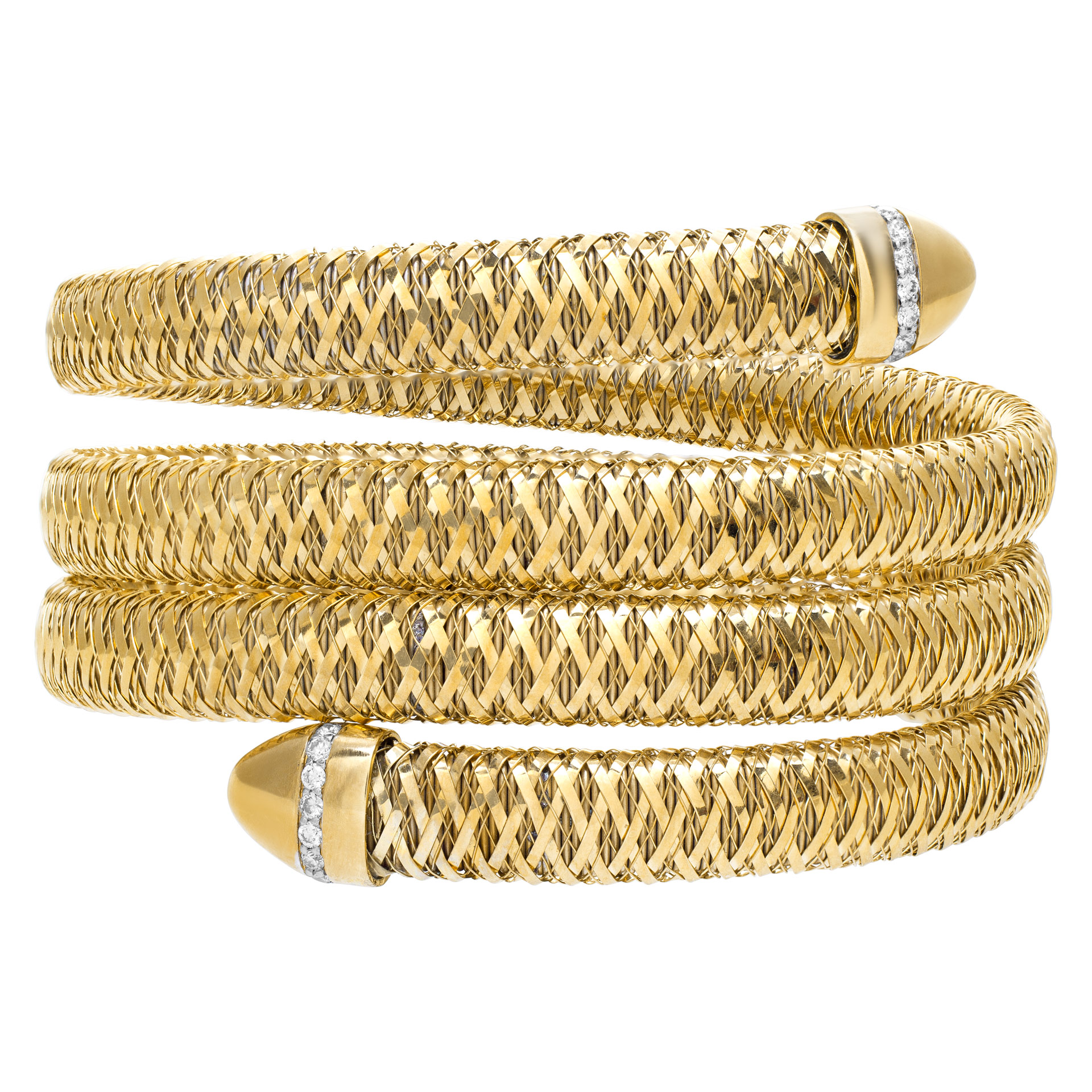 Roberto Coin primavera coil bracelet in 18k
