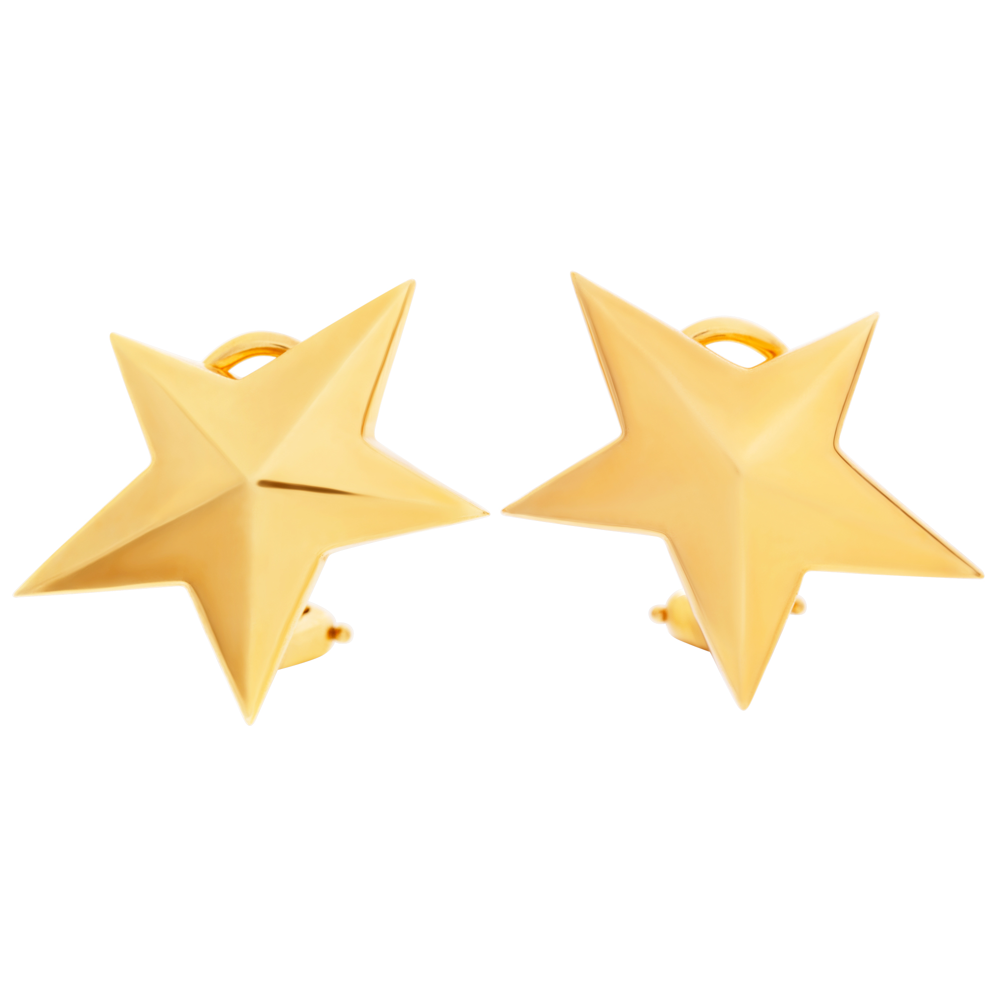 Tiffany & Co. Star Earrings in 18k yellow gold 20mm x 24mm