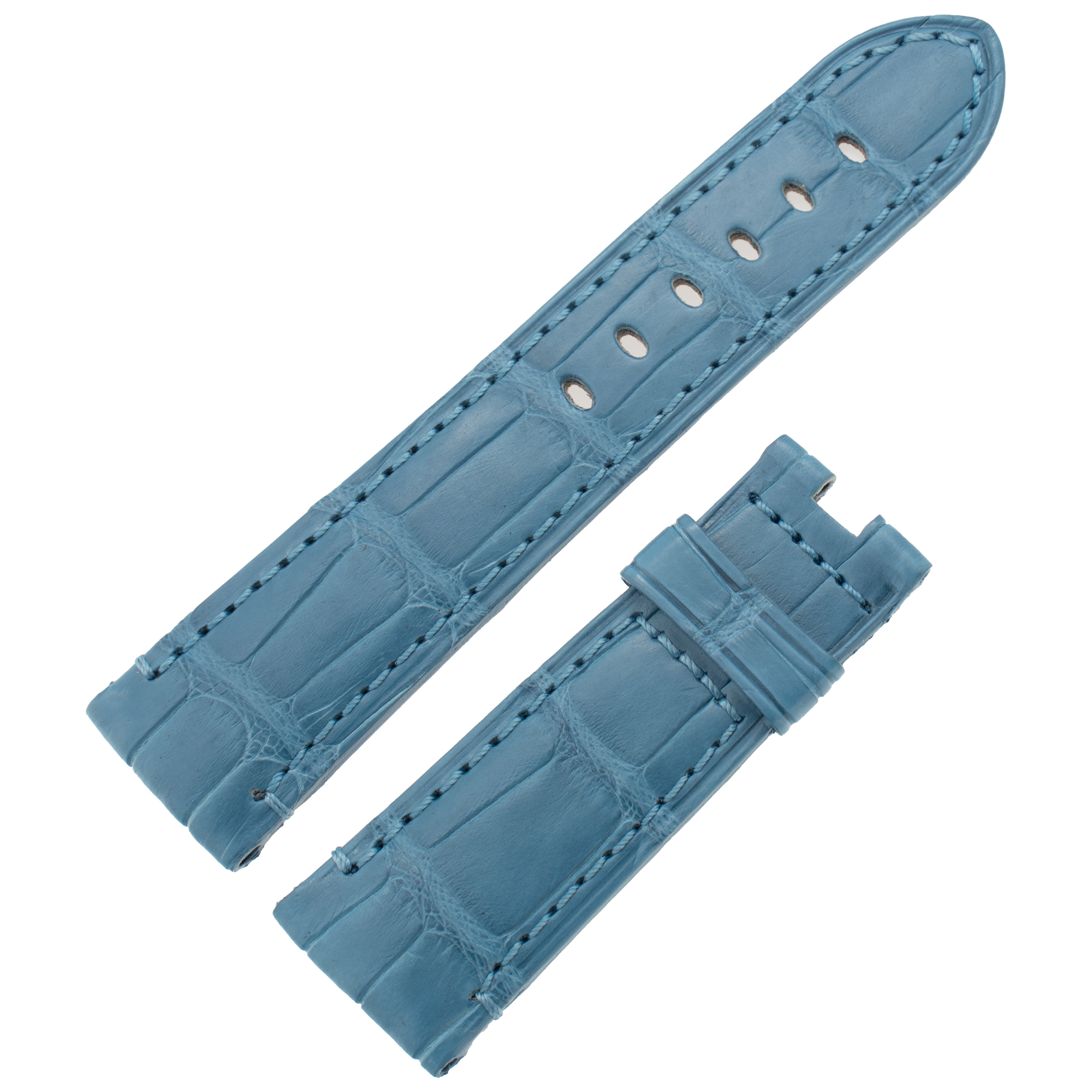 Panerai Bluette Semi-matte alligator strap for tang buckle (22mm x 20mm)