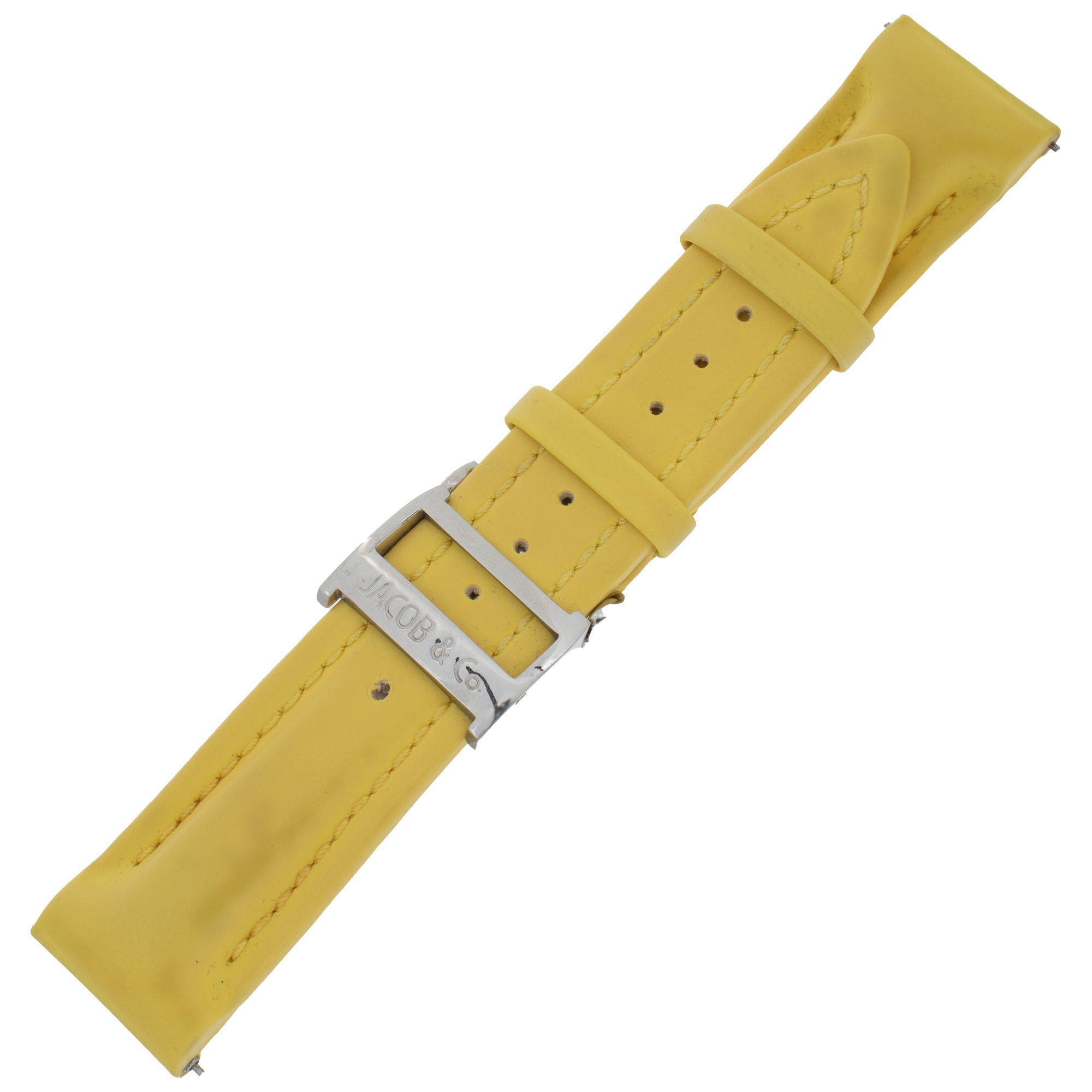 Jacob & Co. Polyurethane Water Resistant Yellow Strap 22mm x 20mm