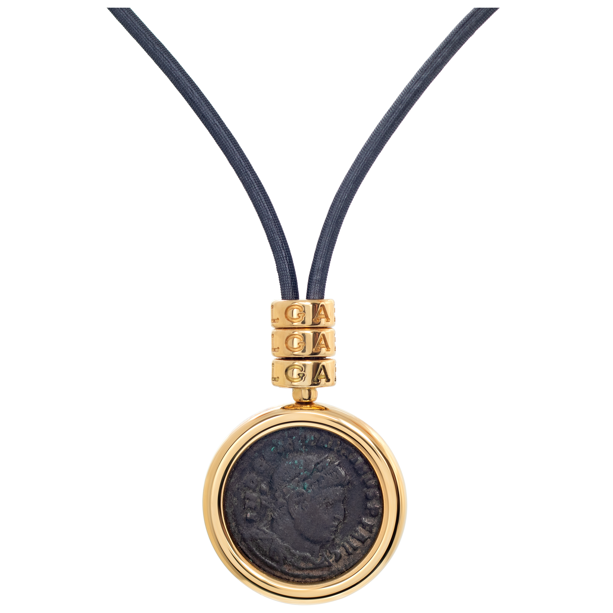 Bvlgari Monete ancient coin pendant necklace