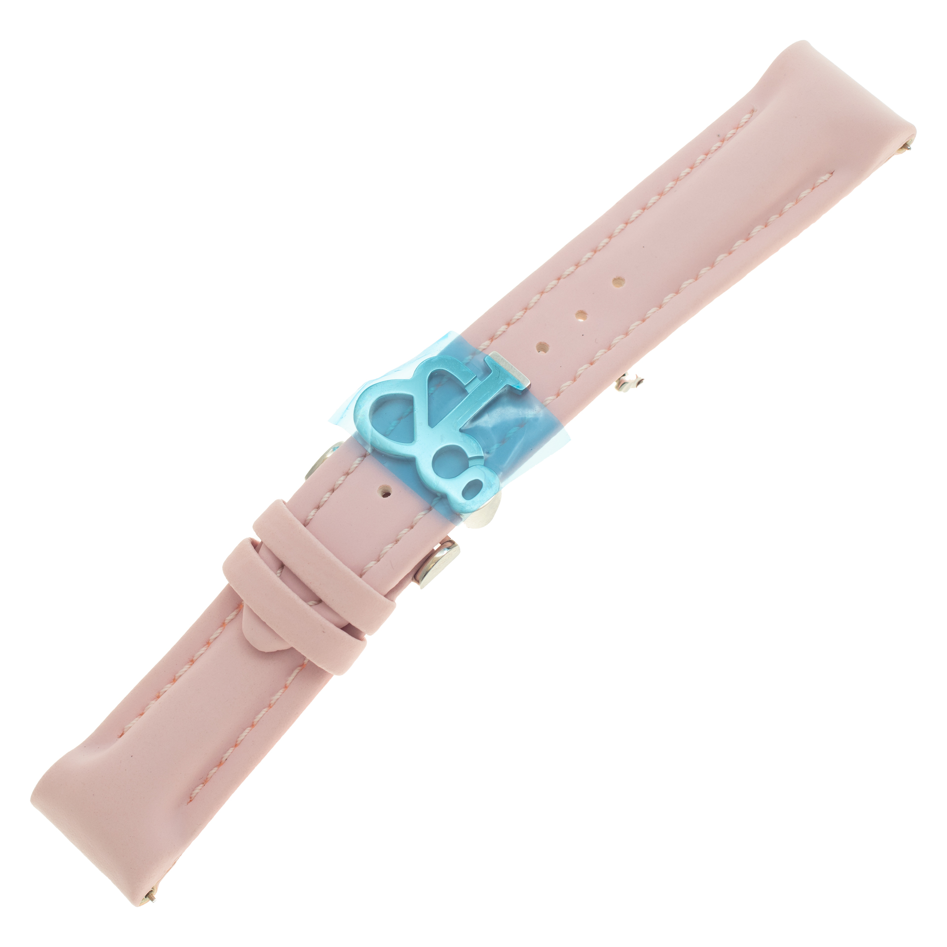 Jacob & Co. Pink Calfskin strap with J & Co. stainless steel buckle 20mm x 18mm