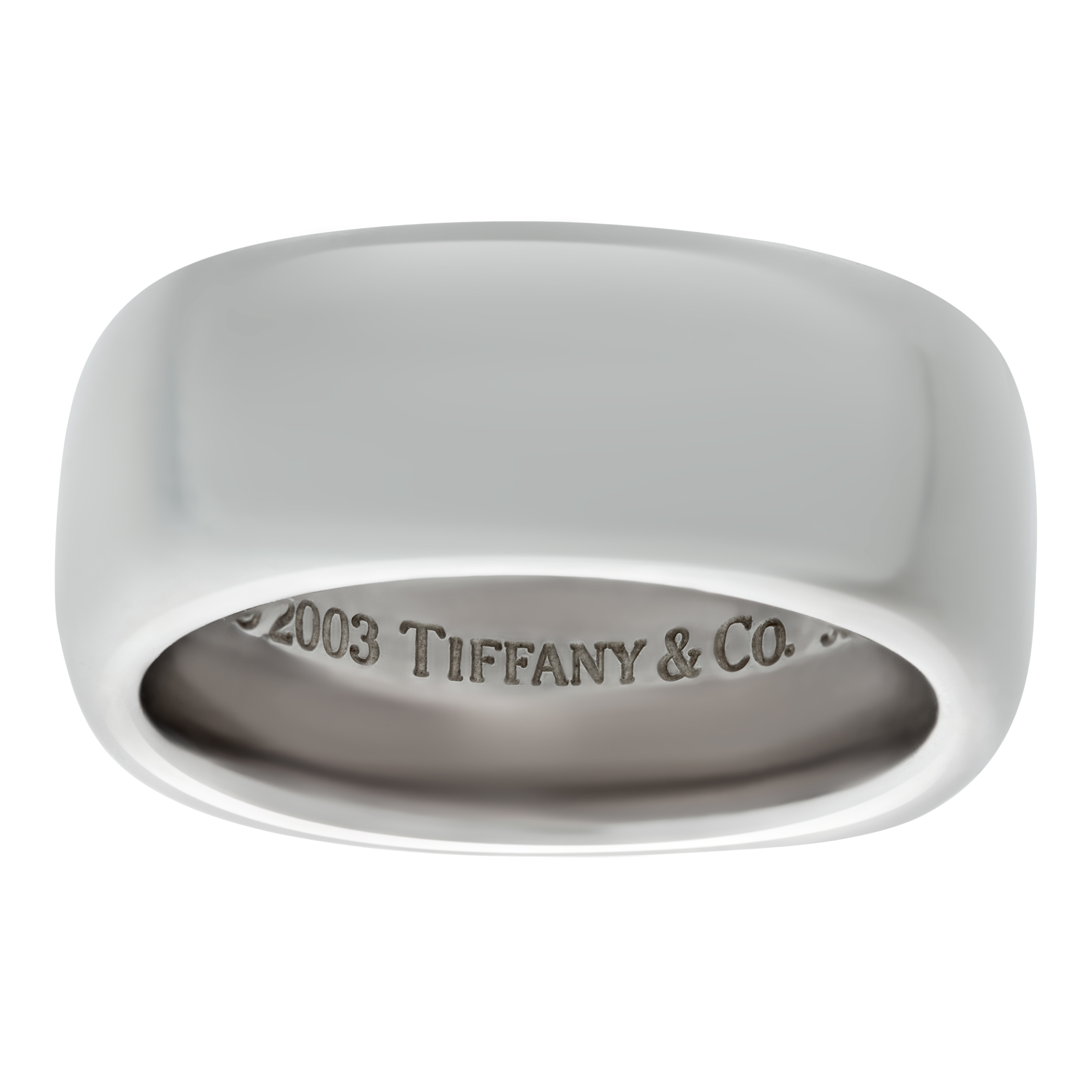 Tiffany & Co. 2003 wide square smooth band ring in sterling silver