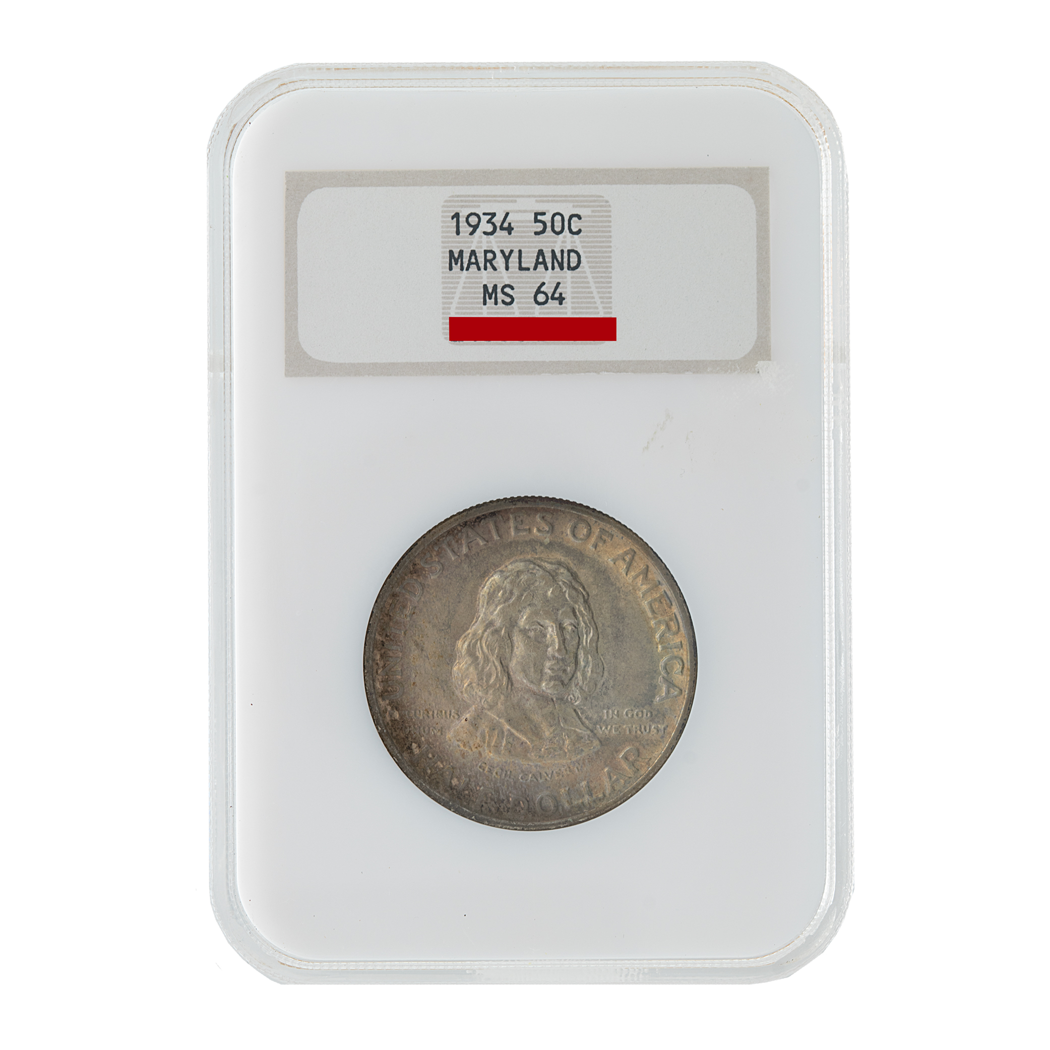 1934 Maryland Tercentary half Dollar commemorative, NGC MS64 graded (Default)