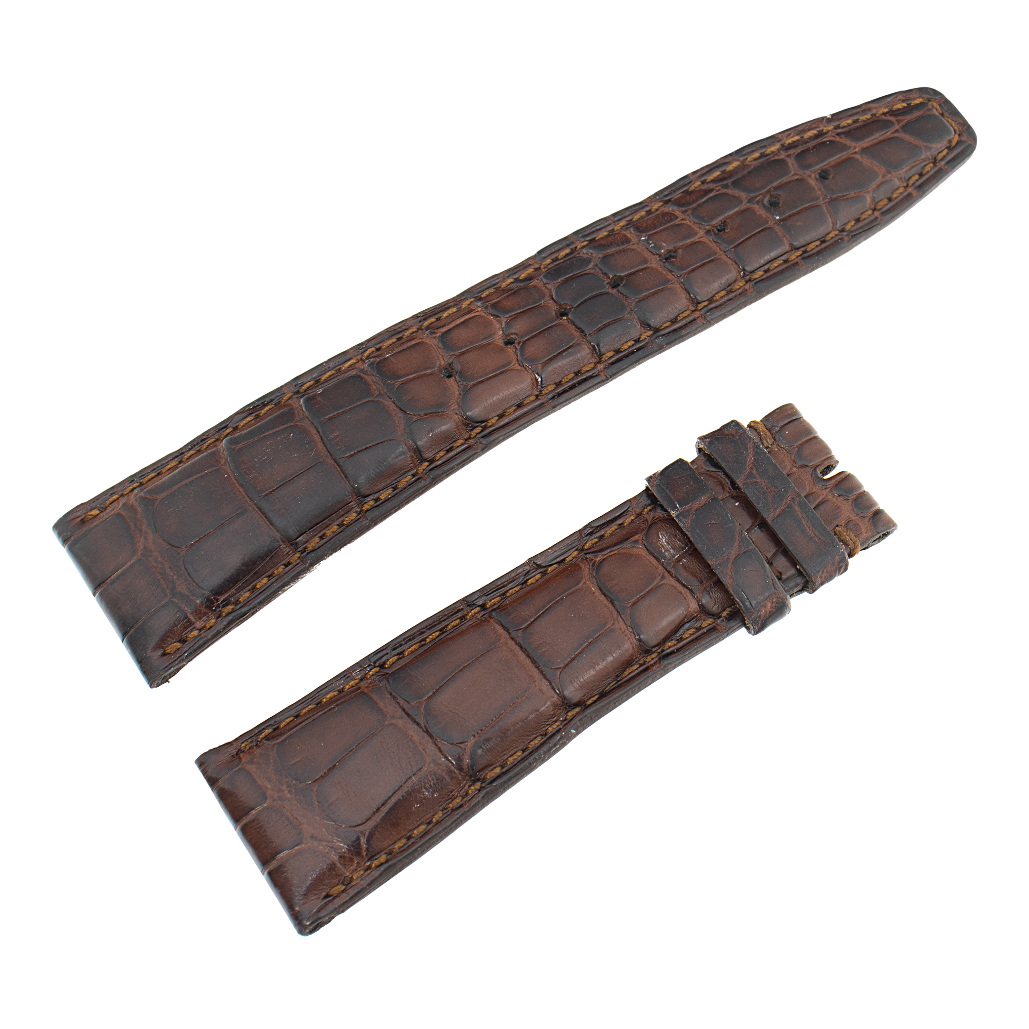 IWC brown alligator strap, (22mm x 18mm)