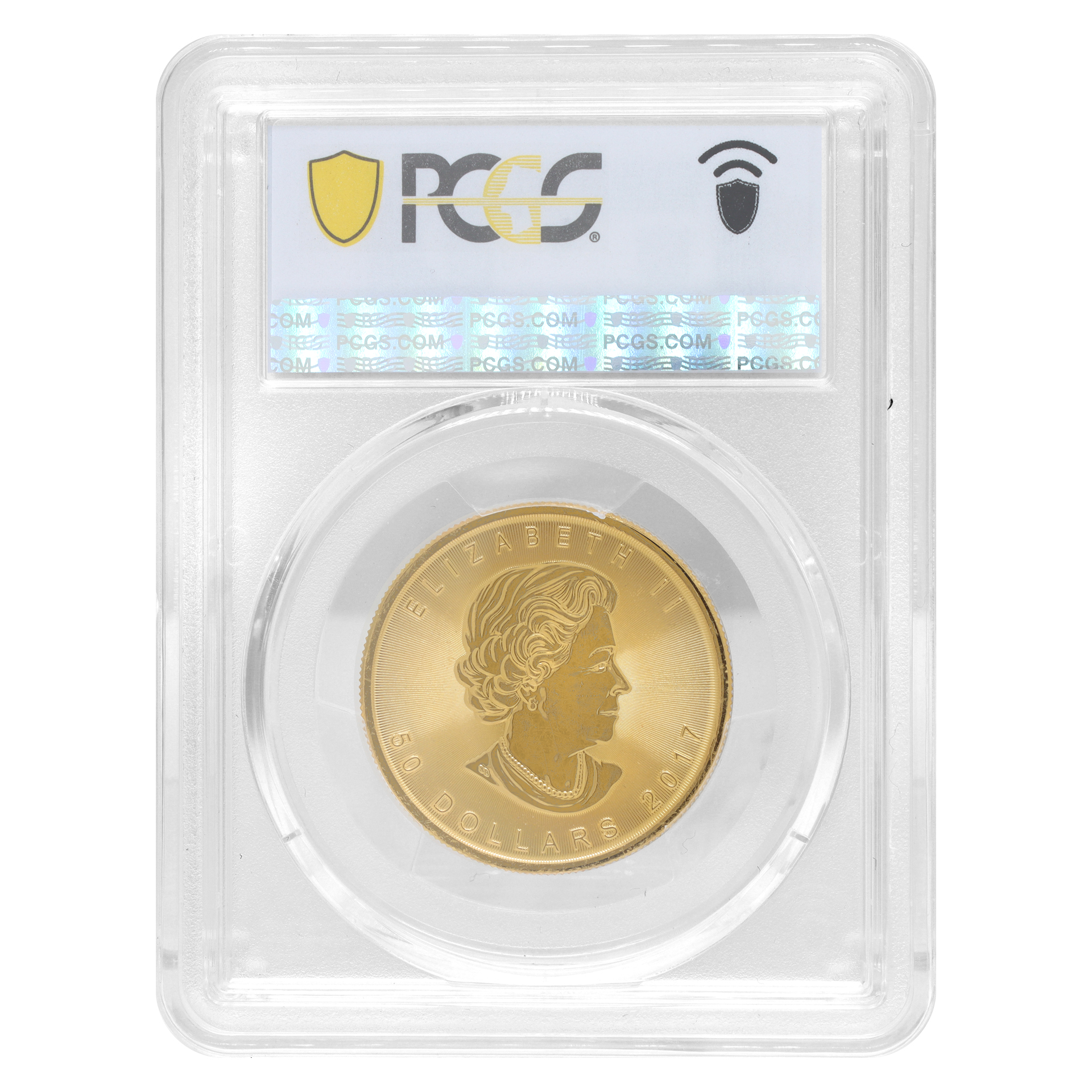 Canadian Maple Leaf $50 gold coin. 2017 PCGS MS64