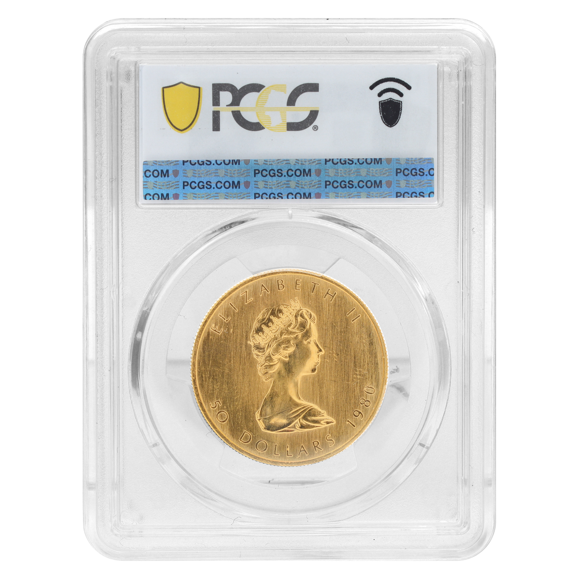 Canadian Maple Leaf $50 gold coin. 1980 PCGS MS65 (Default)
