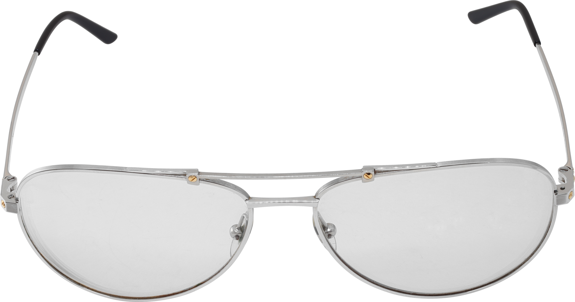 Santos de Cartier glasses with metal frame