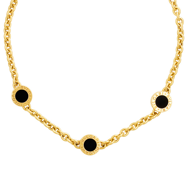 Bvlgari Bvlgari necklace in 18k with onyx