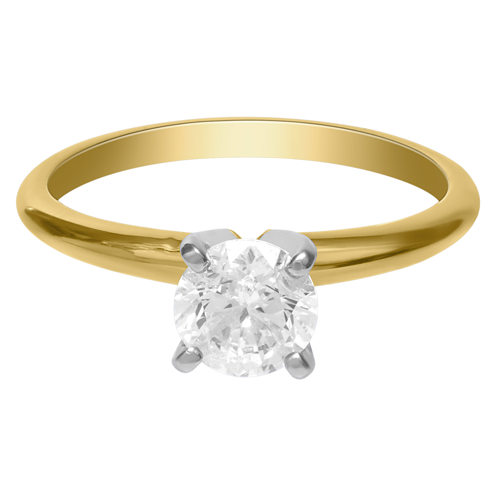 GIA certified 0.96cts diamond ring in 14k gold setting