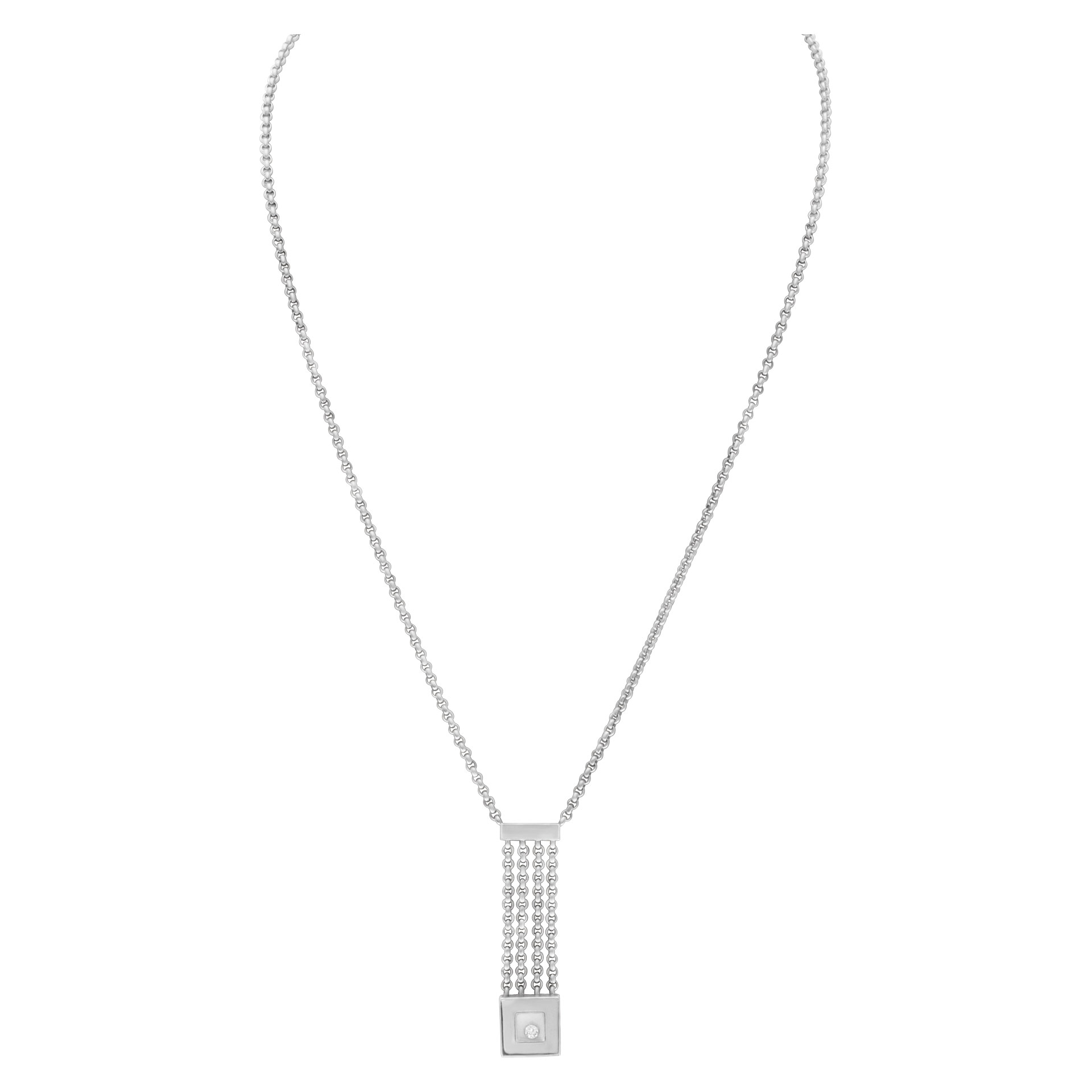Chopard necklace in 18k white gold