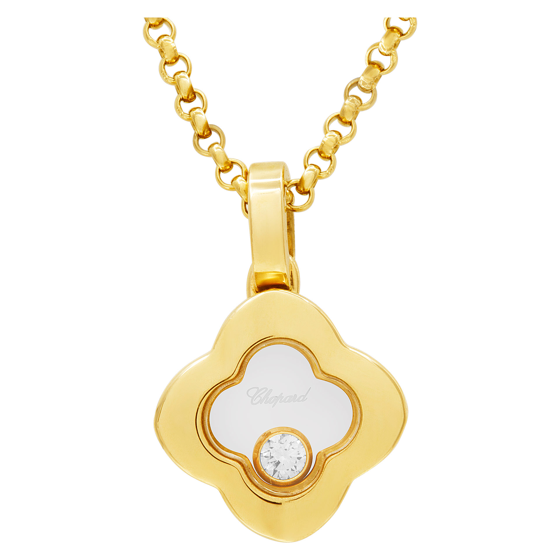 Chopard Happy Diamonds necklace in 18k gold