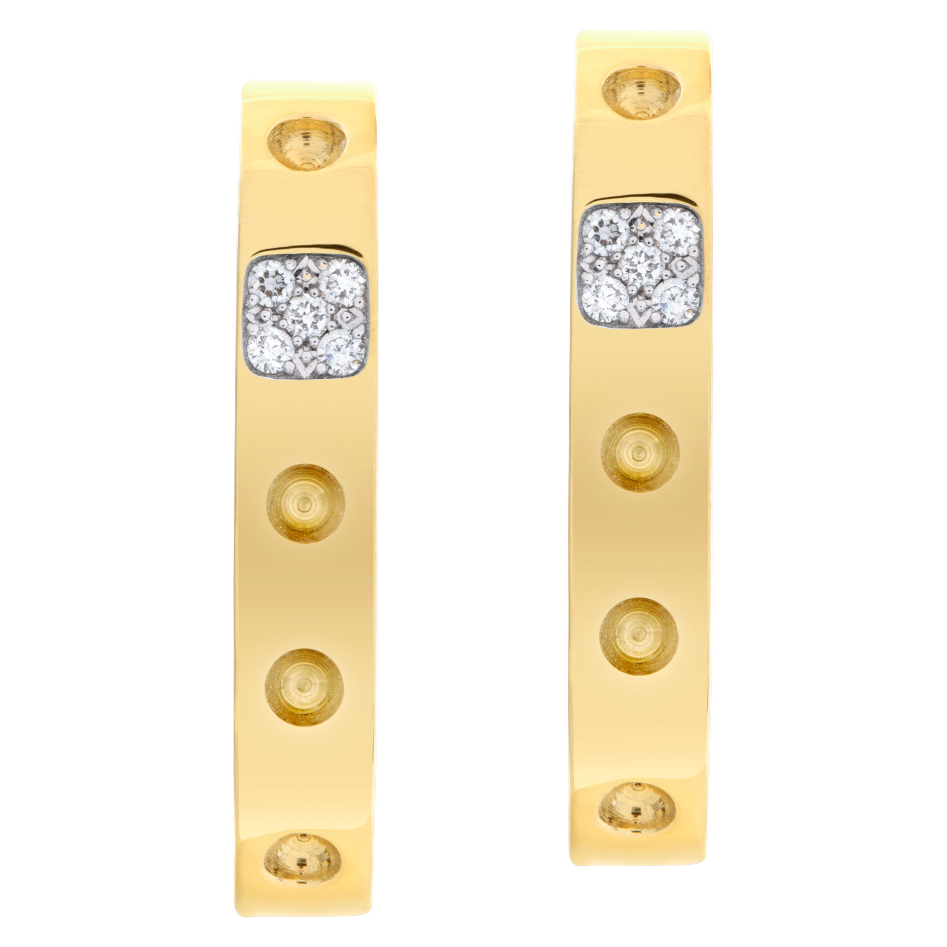 Roberto Coin Pois Moi earrings in 18k with diamonds
