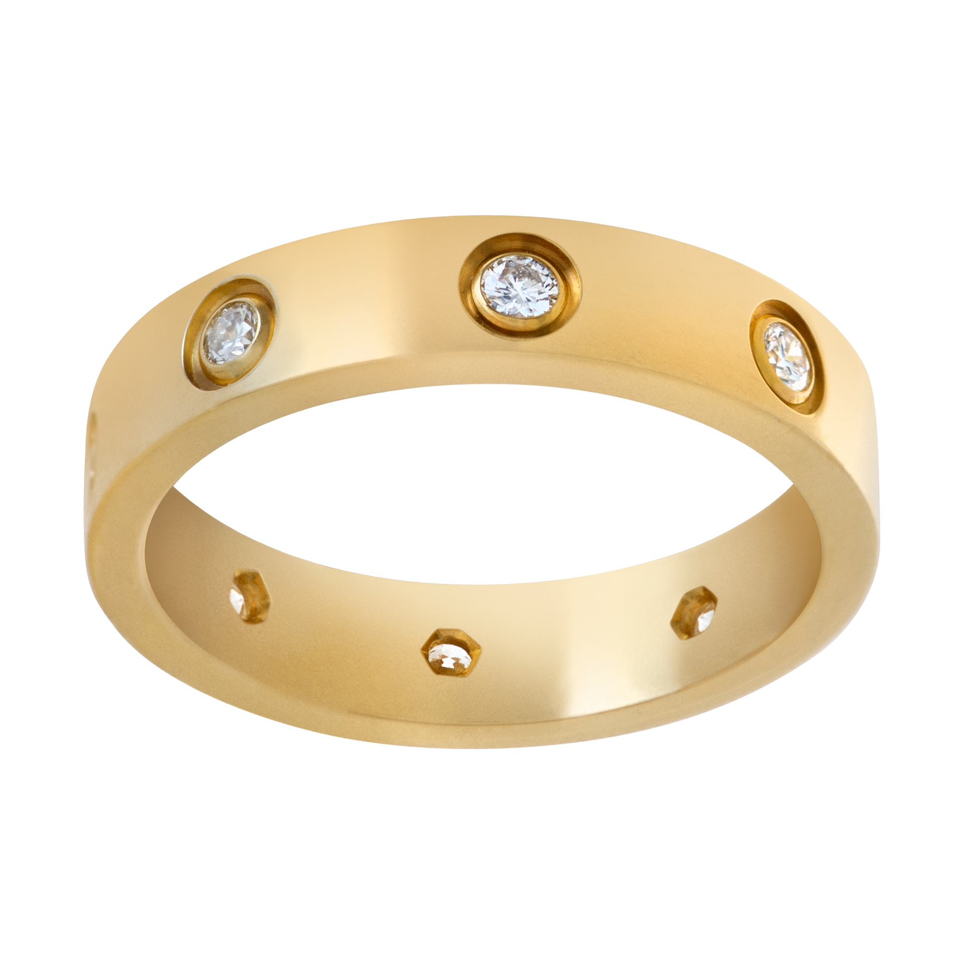 Cartier Love wedding band in 18k with diamonds (Stones)