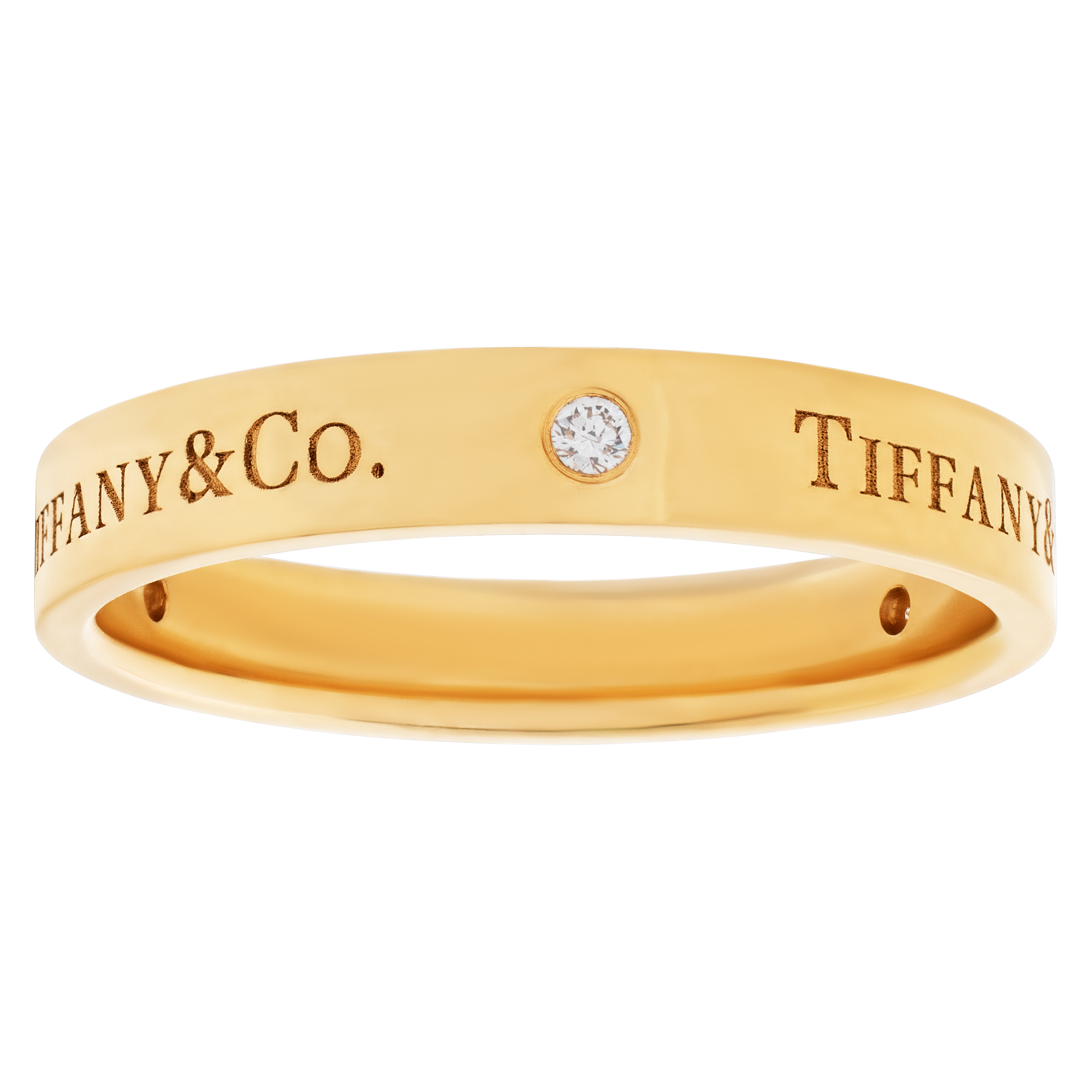 Tiffany & Co. Band with 3 diamonds in 18k yellow gold