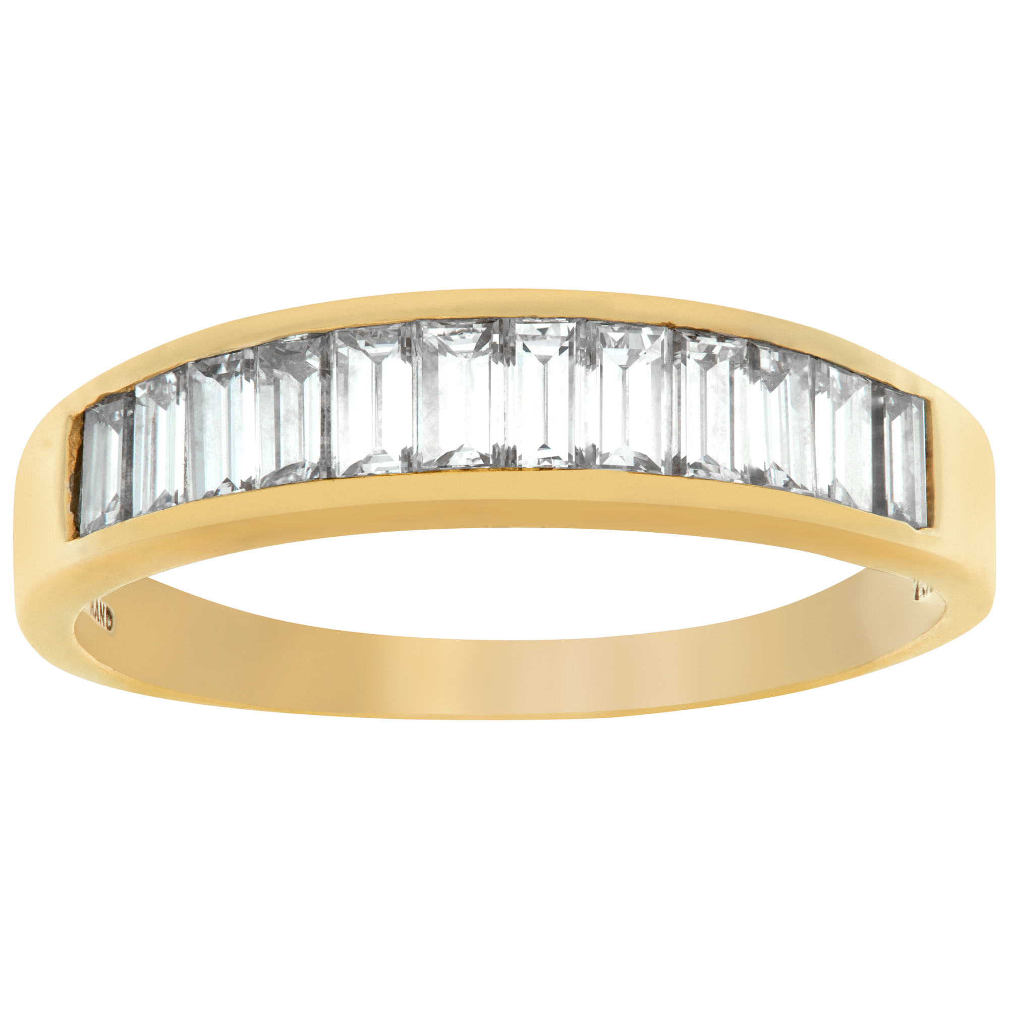 Mens 18k Yellow Gold Diamond Wedding Band With Approxiamtely 1.65 Carats